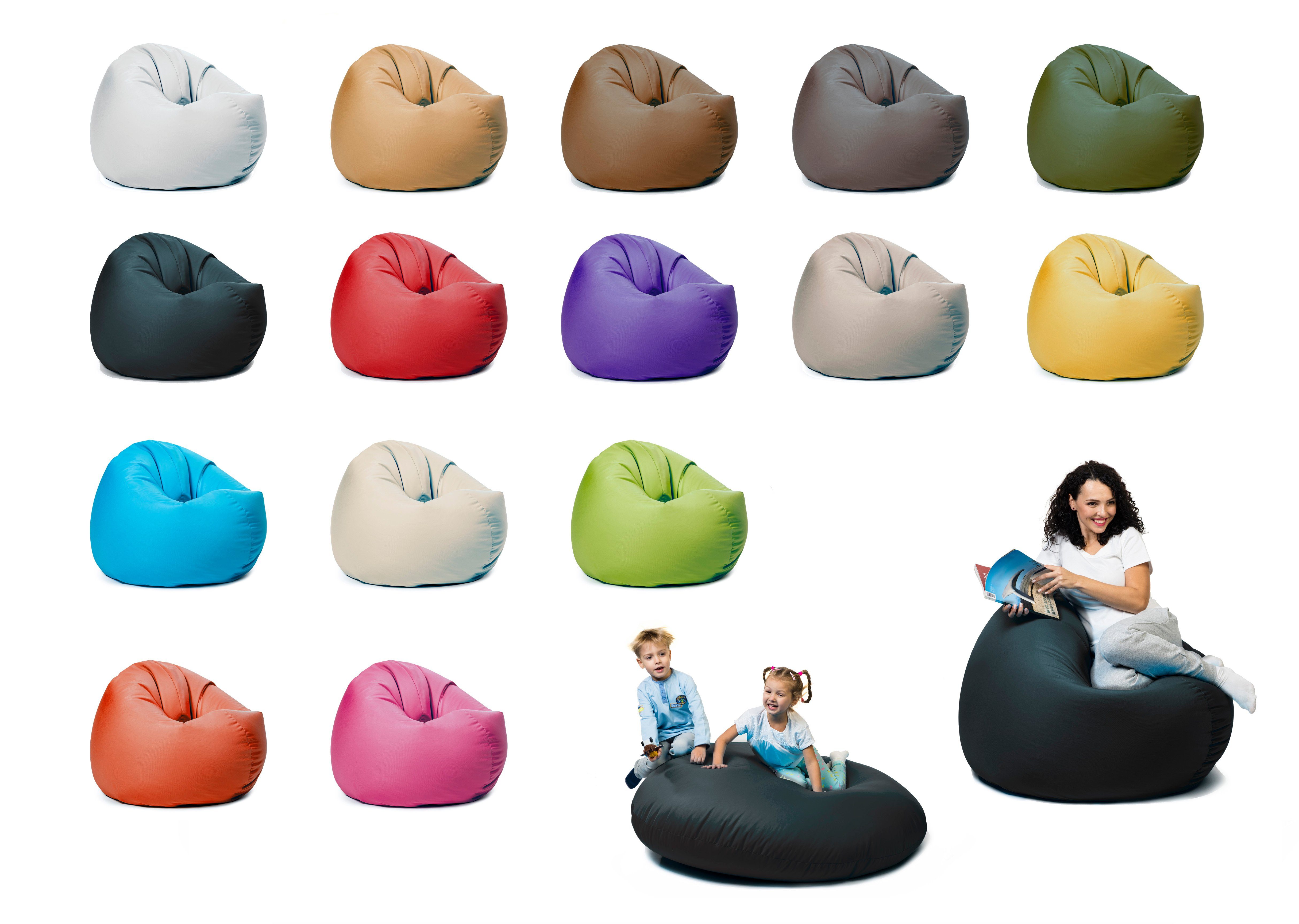 sunnypillow Sitzsack mit Styropor Füllung Outdoor günstig online kaufen