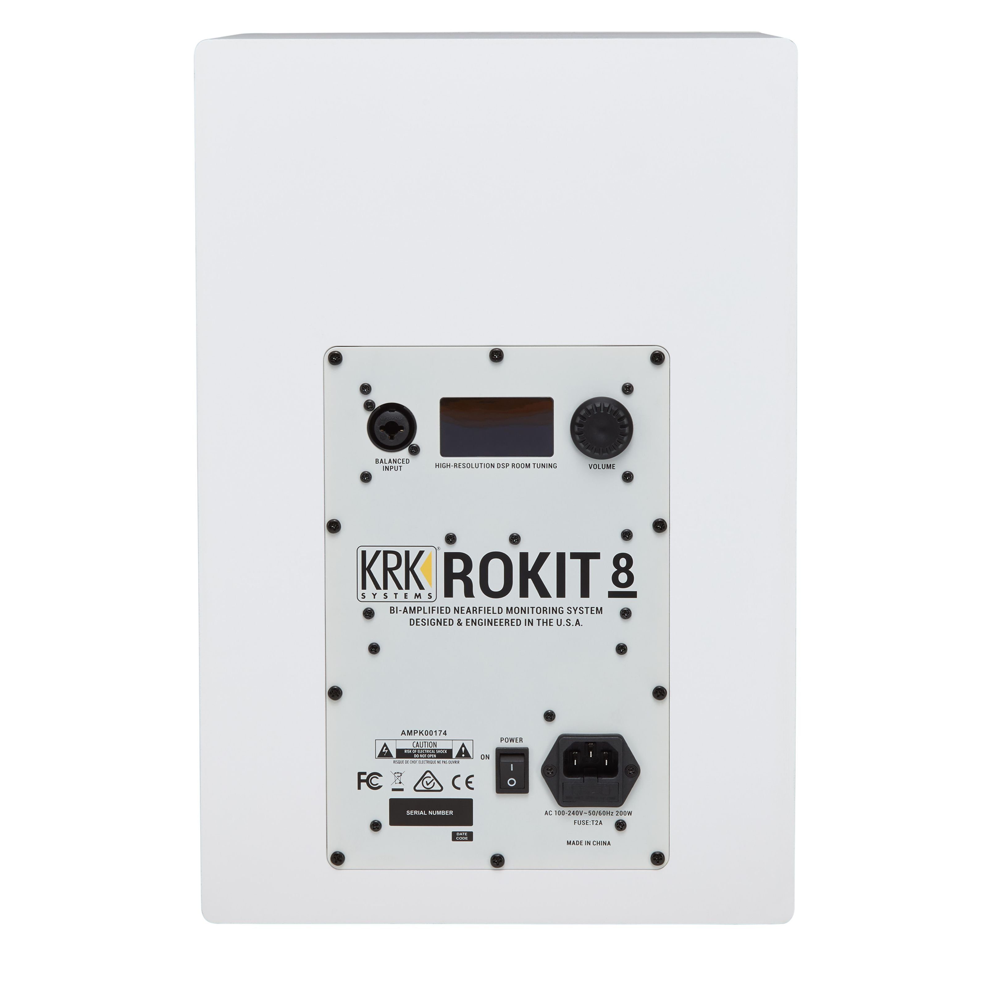 White KRK RP8G4 - Studiomonitor Noise Aktive Spielzeug-Musikinstrument,