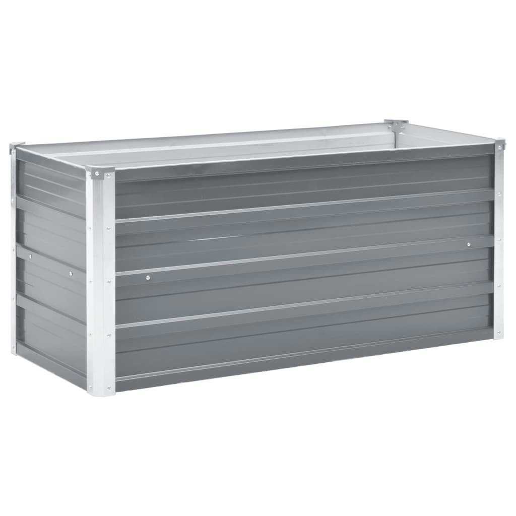 vidaXL Hochbeet, Garten-Hochbeet Verzinkter Stahl 100x40x45 günstig online kaufen