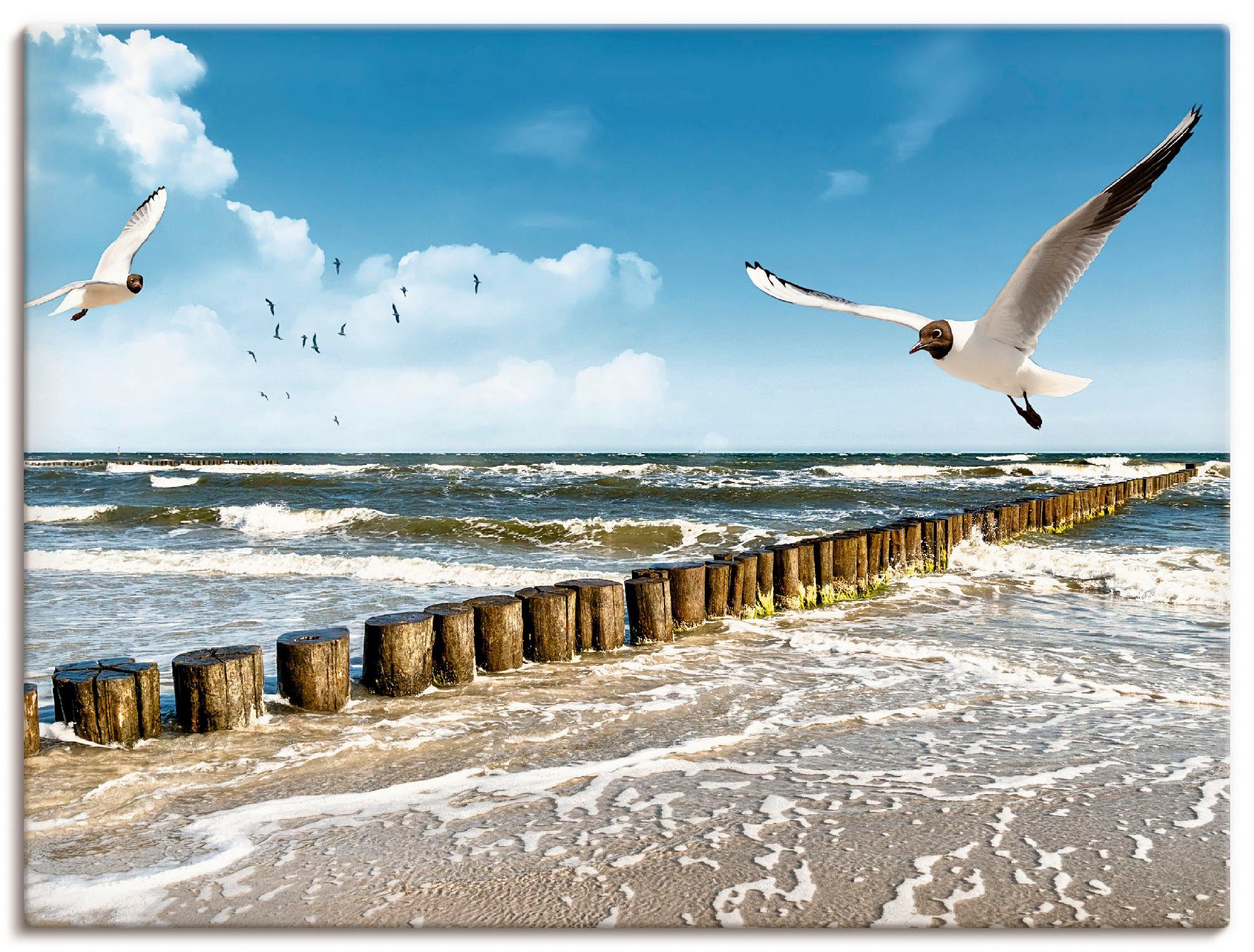 Artland Wandbild Ostsee, Gewässer (1 St), als Leinwandbild, Poster in verschied. Größen