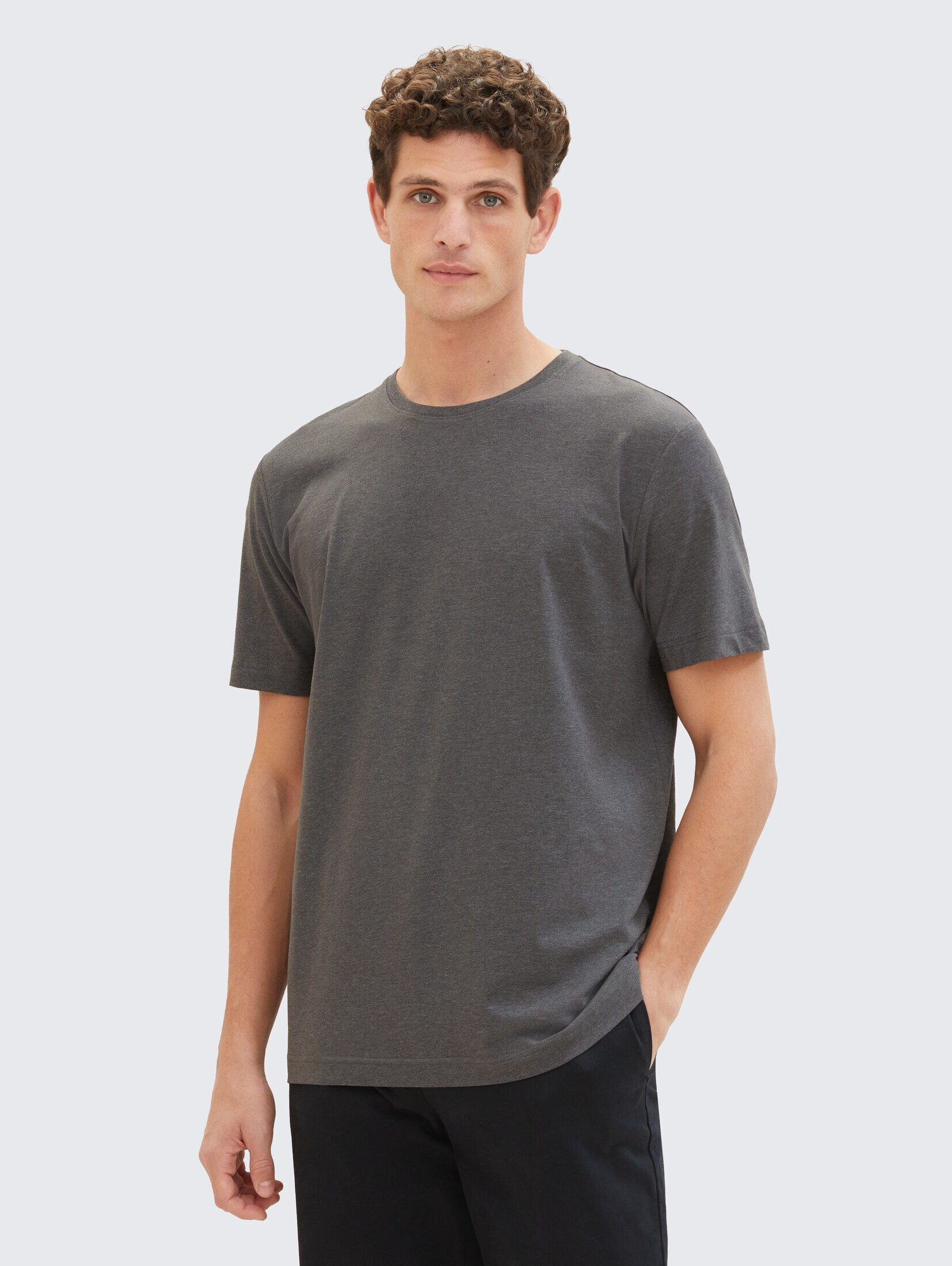 TOM TAILOR T-Shirt T-Shirt (im Doppelpack) Basic T-Shirts im 2er-Pack günstig online kaufen