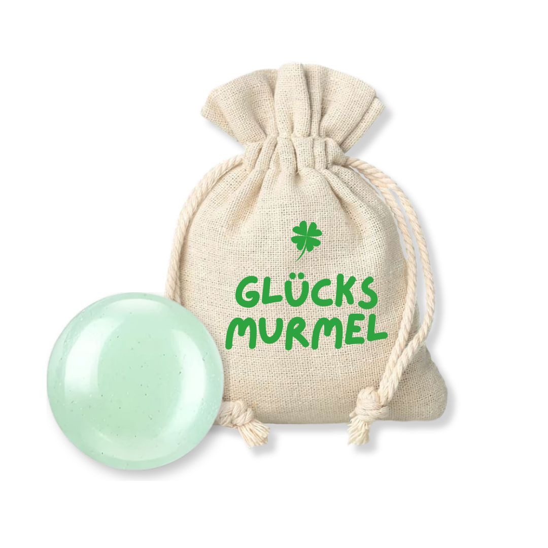 suebidou Dekoobjekt Mut, Glück, Wunsch Murmel Glow in the Dark Geschenk, nachhaltig, kreativ, Glow in the Dark