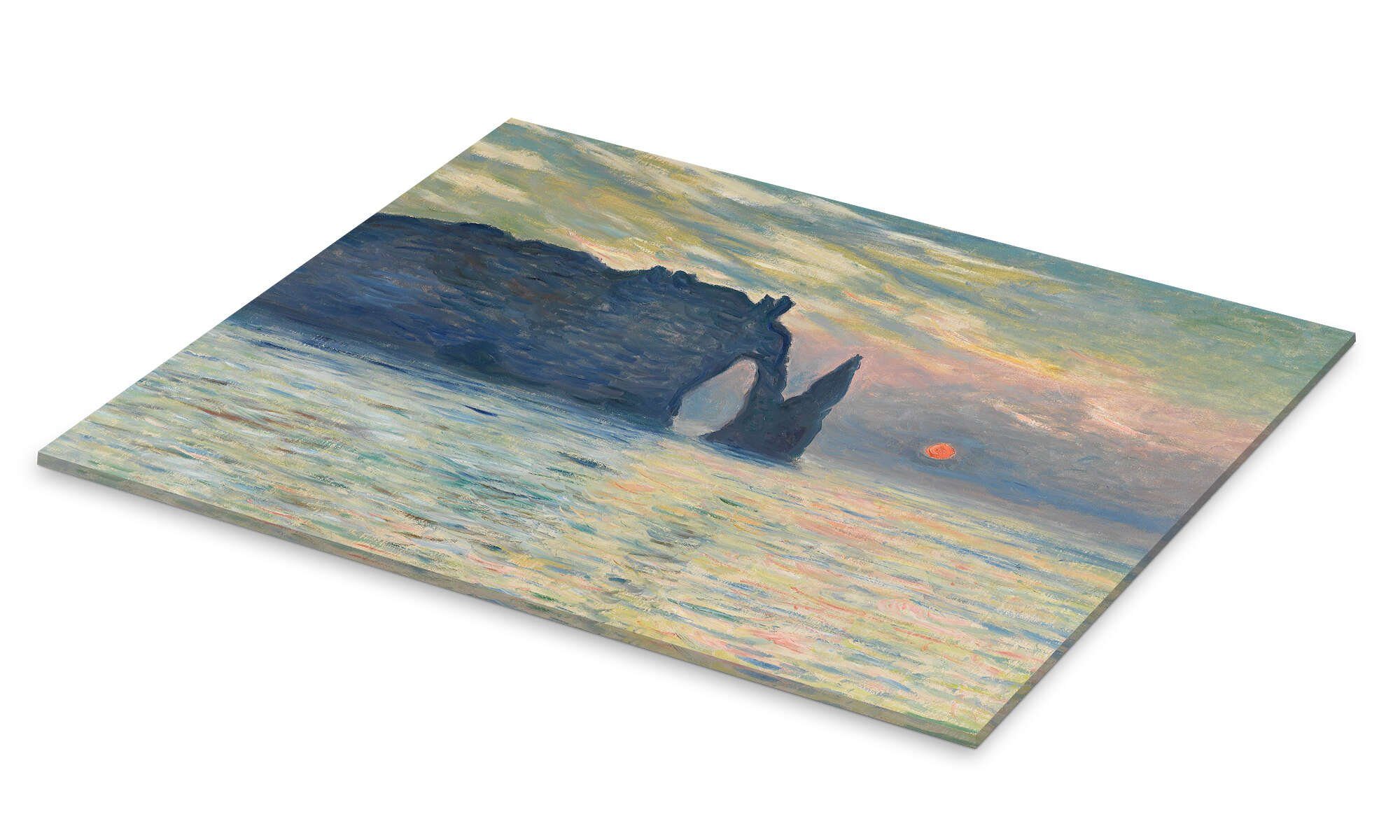 Posterlounge Wandbild Klippe im Morgengrauen, 1883, Claude Monet, erhältlich als Poster, Leinwandbild, Wandsticker oder Acrylglasbild
