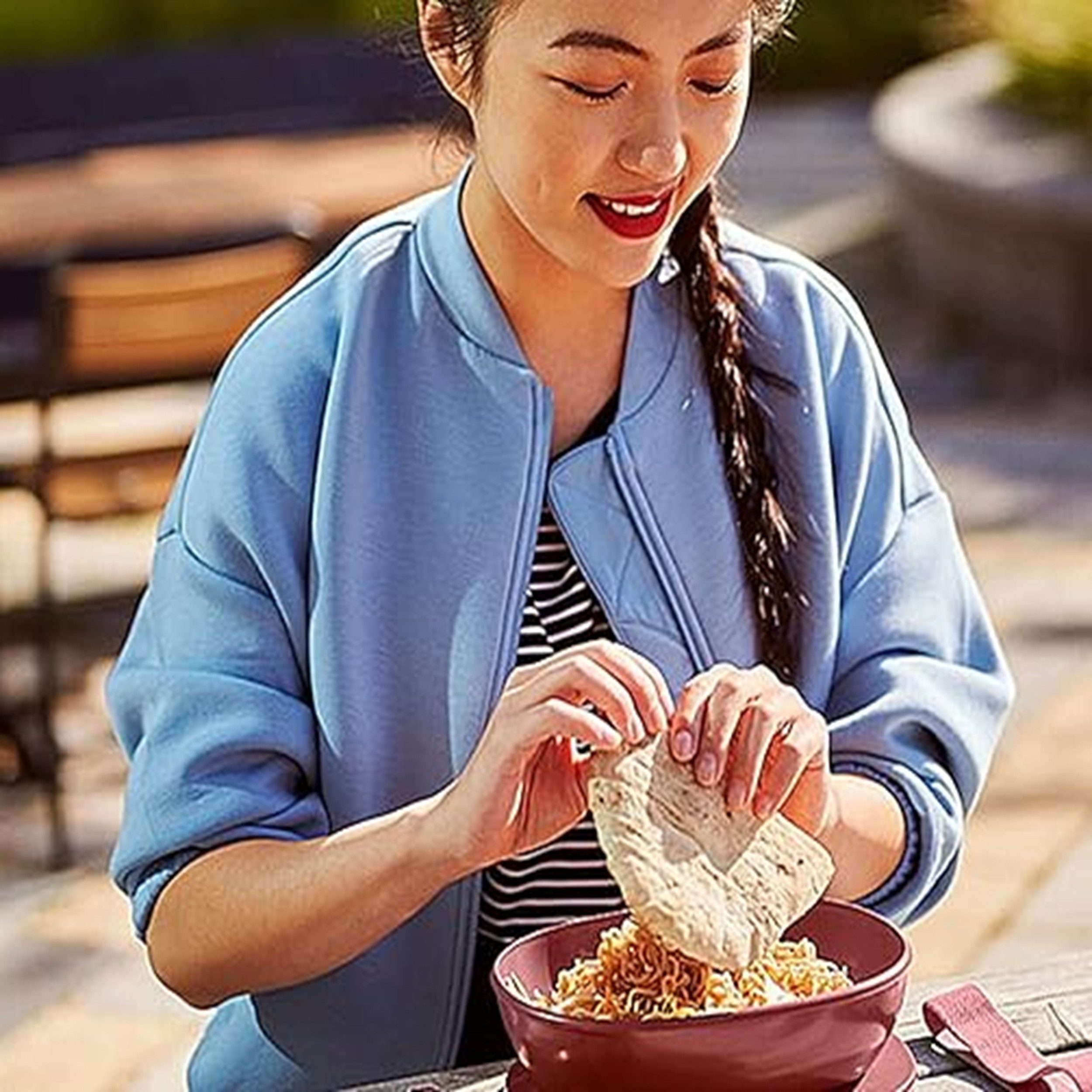 Mepal Lunchbox Lunchbox Ellipse Duo für Erwachsene, 825 ml + 600 ml, Meal Prep Box, Polypropylene, thermoplastic elastomers, tpe, Ideal für Sandwiches & Salate, Nordic blue