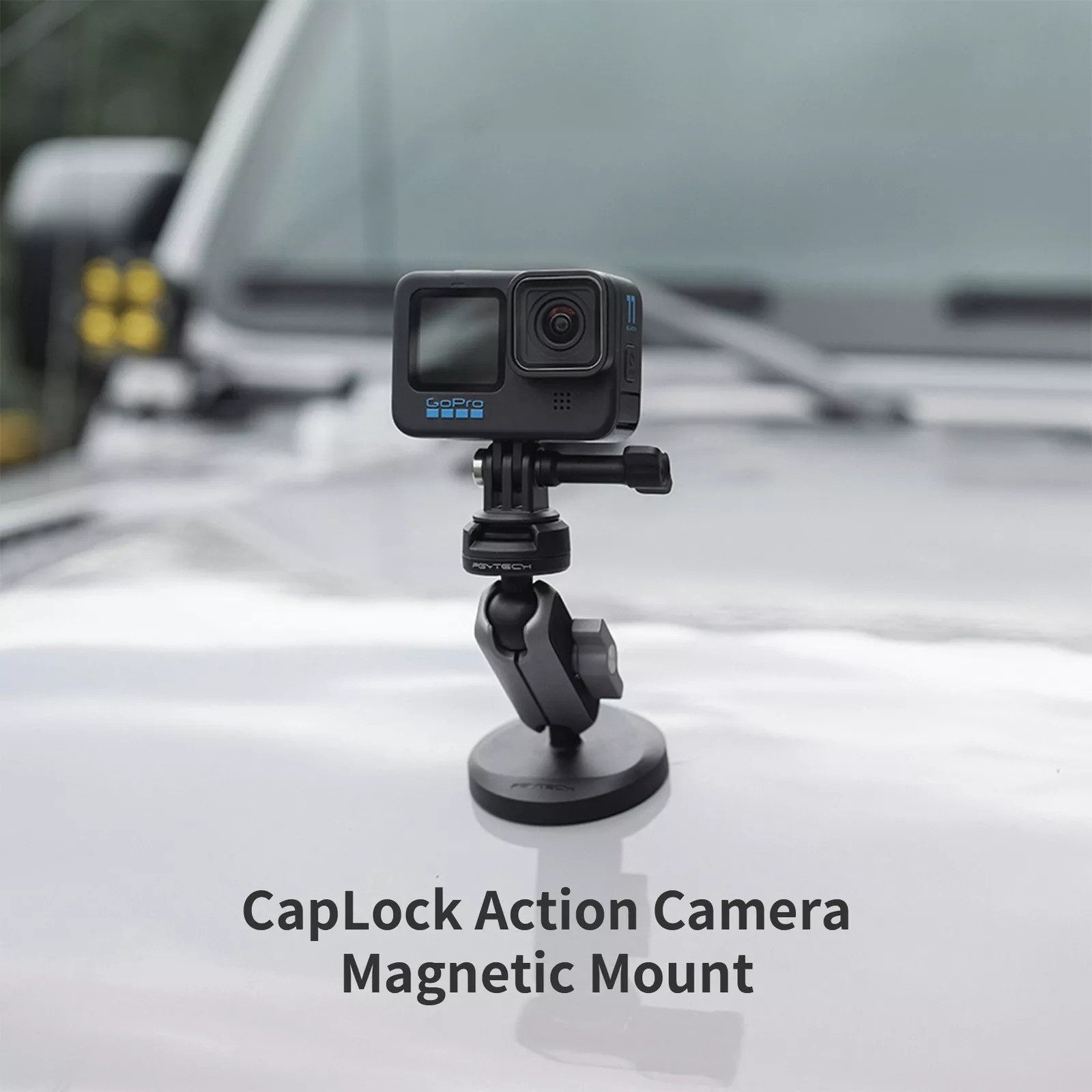 PGYTECH Action Cam-Halterung Halter für Auto Action-Kamera-Saugnapfhalter für Gopro 12 Insta360