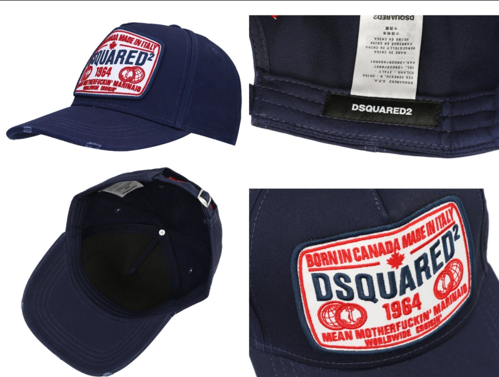 Dsquared2 Baseball Cap DS-BCM0366--05C00001-Dunkelblau