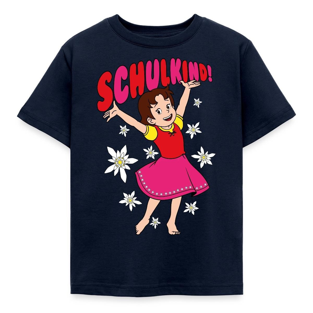 Spreadshirt T-Shirt Heidi Schulkind Erstklässler Einschulung Kinder T-Shirt (1-tlg) Fällt klein aus. Wir empfehlen, eine Größe größer zu bestellen.