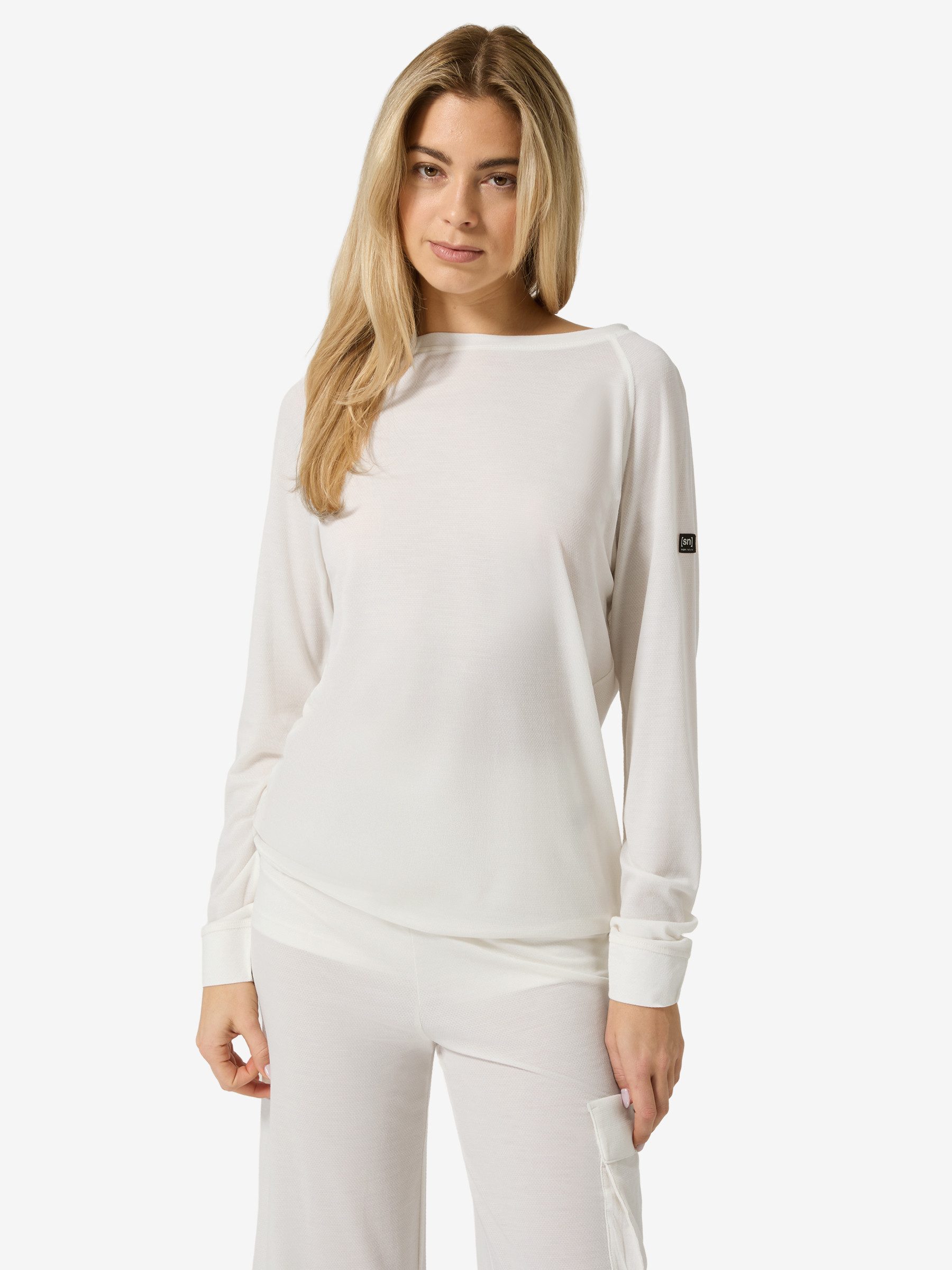 Langarmshirt für Damen,Merino W LEISURE AIR LS