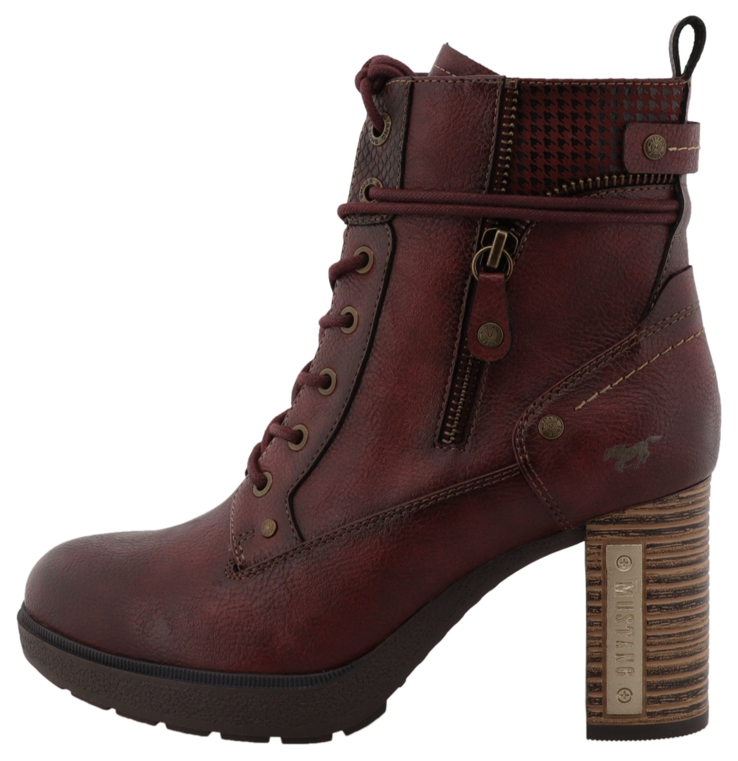 Mustang Shoes Nana Winterstiefelette Schnürstiefelette mit wärmendem Textilfutter