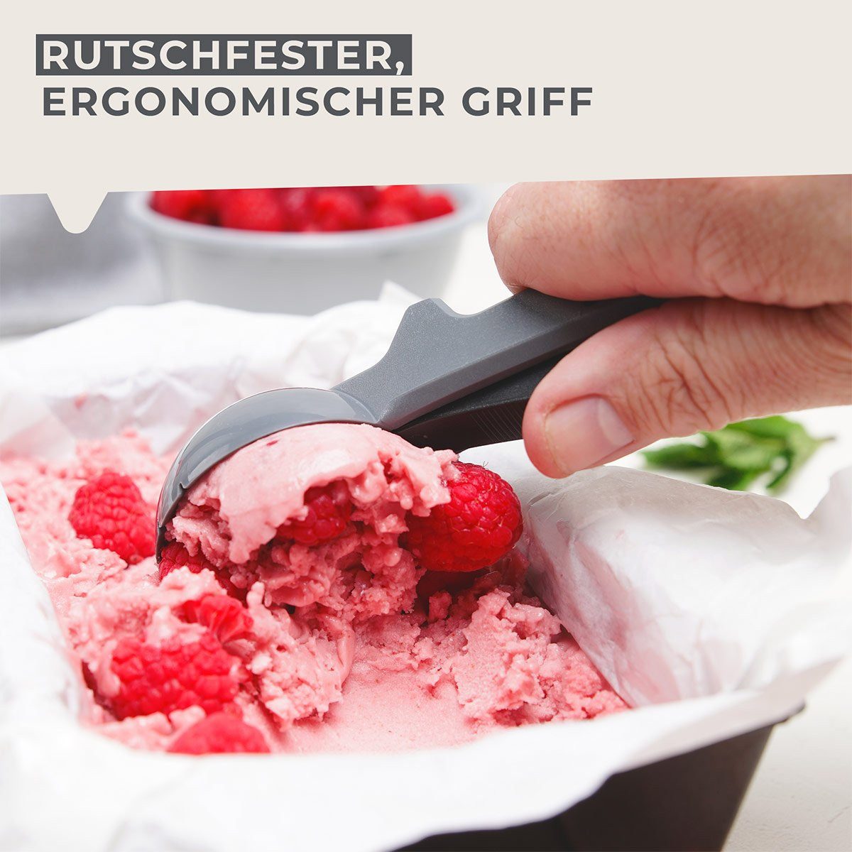 FACKELMANN Eisportionierer Eisportionierer – Eiskugelformer, Speiseeis-Schöpfer, Eiscreme-Löffel