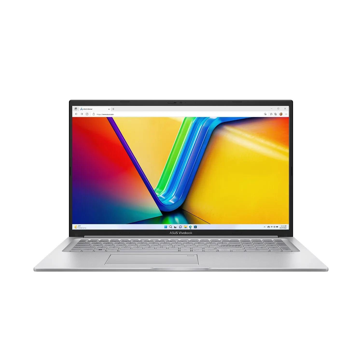 Asus Vivobook 17, fertig eingerichtetes Notebook (43,94 cm/17.3 Zoll, Intel Core i3 1215U, UHD Graphics, 500 GB SSD, #mit Funkmaus +Notebooktasche)