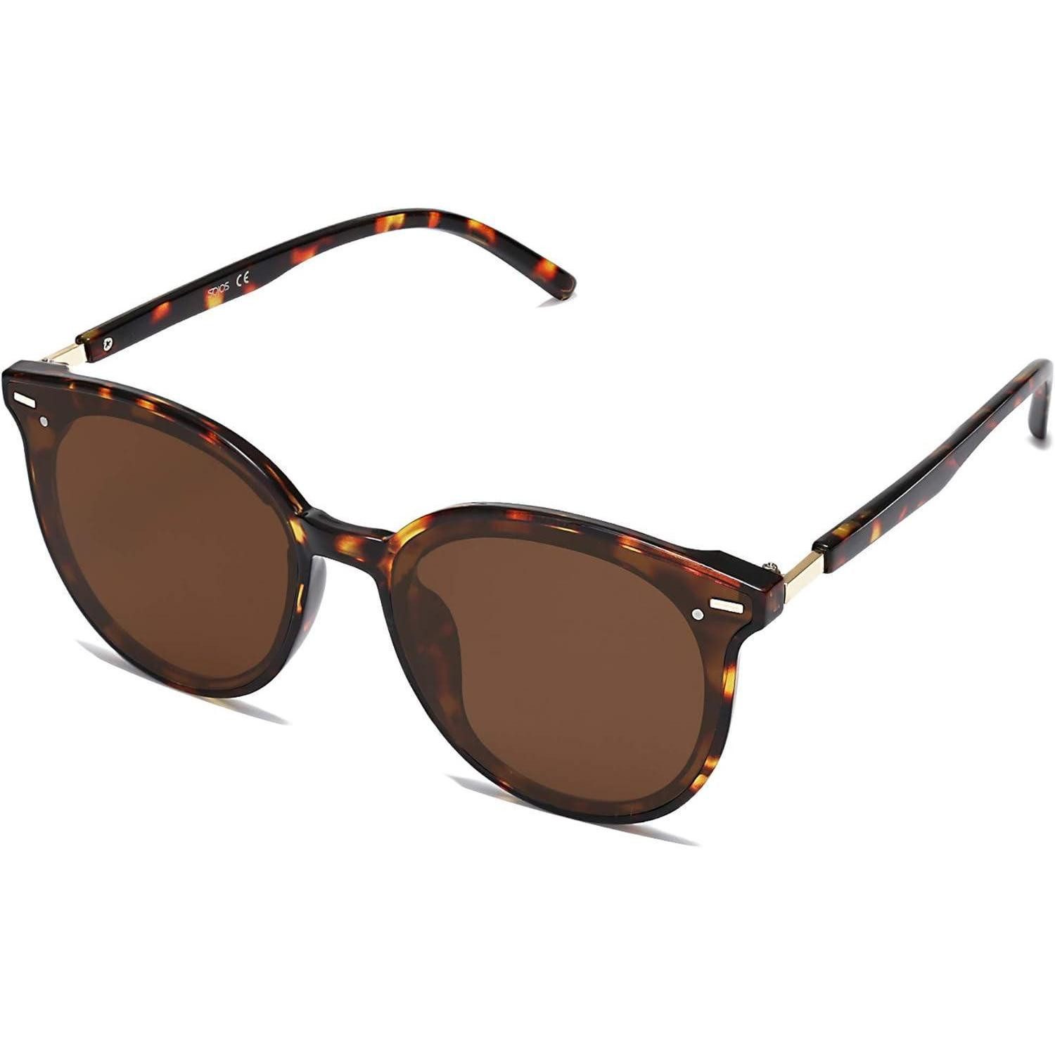 LuxusKollektion Retrosonnenbrille Sonnenbrille klassisch retro rund Damen C2 Demi Rahmen Braun Linse (1-St)