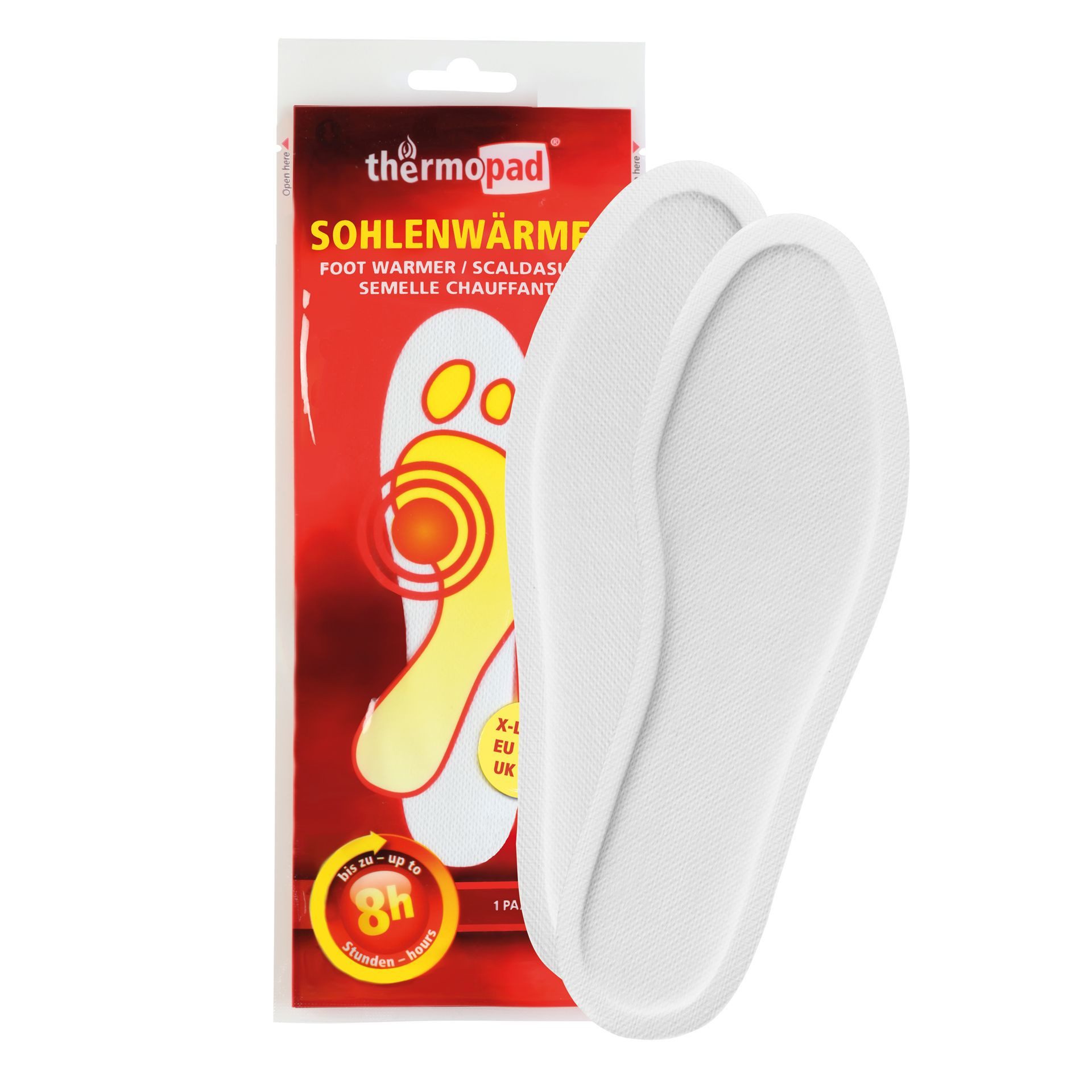 Thermopad Fußwärmer Thermopad Sohlenwärmer 2 Paar, 2-tlg., Wärmt bis zu max. 8 h
