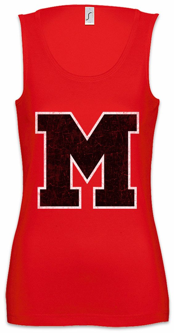 Urban Backwoods Tanktop M Team Ärmelloses Damen T-Shirt Glee Mannschaft Team Symbol Sign Logo Trikot College Jacke Jacket