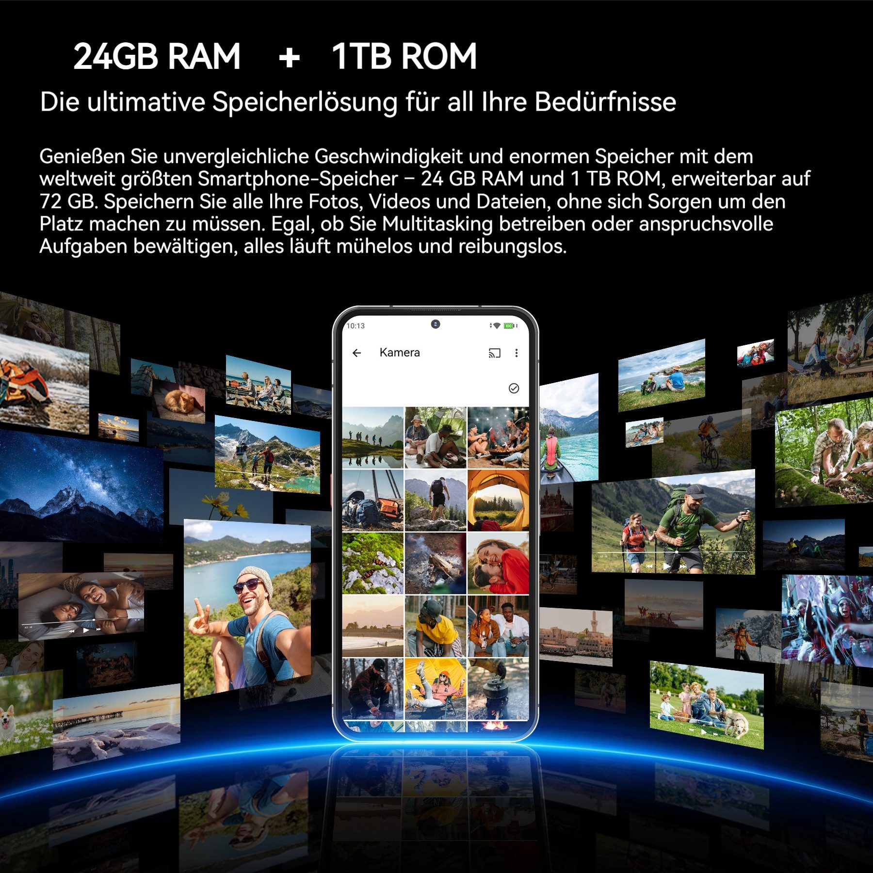 OUKITEL WP200 Pro 5G Handy mit 2-in-1 abnehmbarem Smart-Display, 24GB+1TB Smartphone (6.7 Zoll, 1024 GB Speicherplatz, 108 MP Kamera, AMOLED 120Hz, 108MP, 8800mAh, IP68/IP69, Android 15)