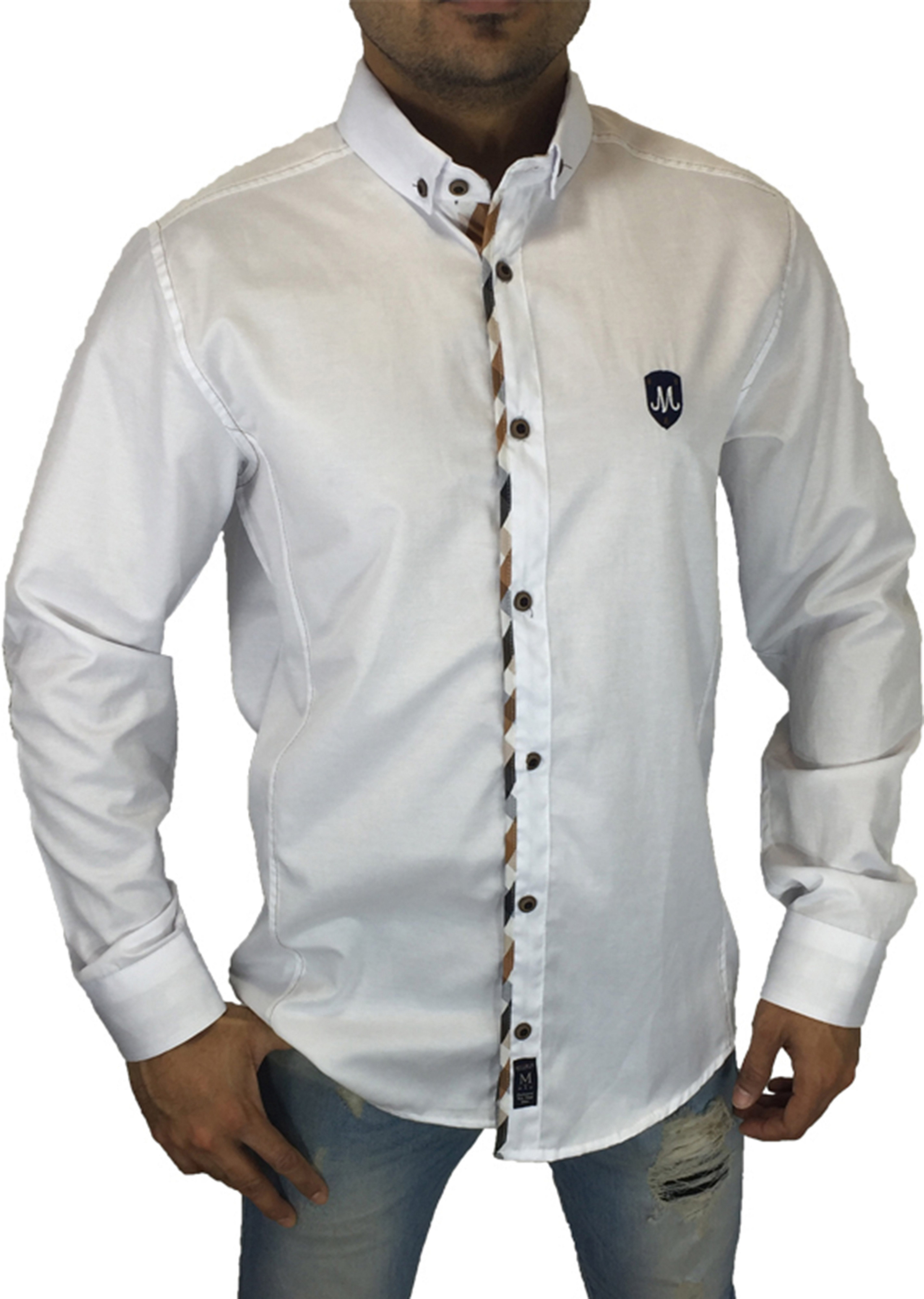 Megaman Jeans Businesshemd Herren Langarmhemd elegant günstig online kaufen