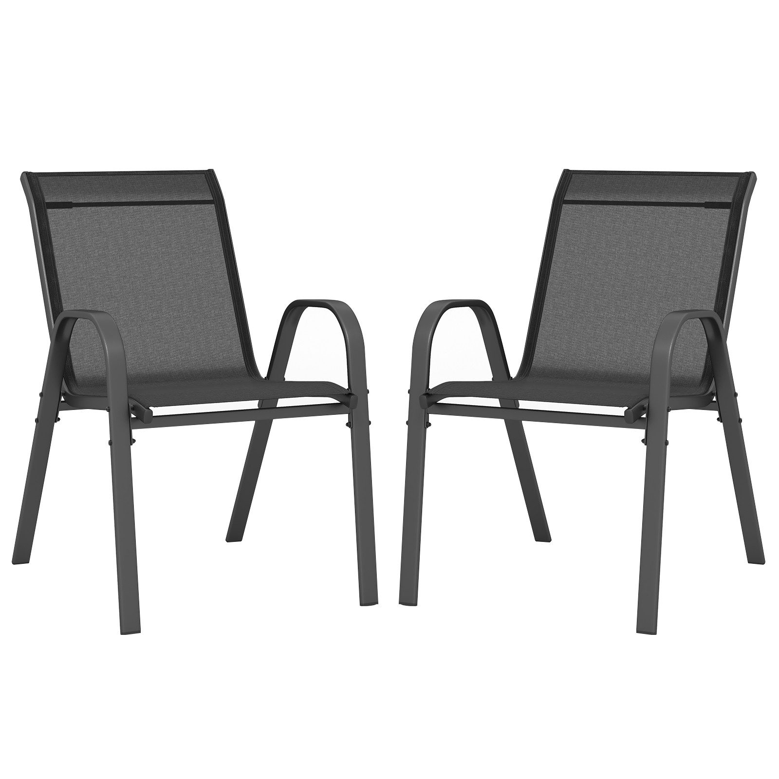 COSTWAY Gartenstuhl (2 St), Stapelstühle, aus günstig online kaufen