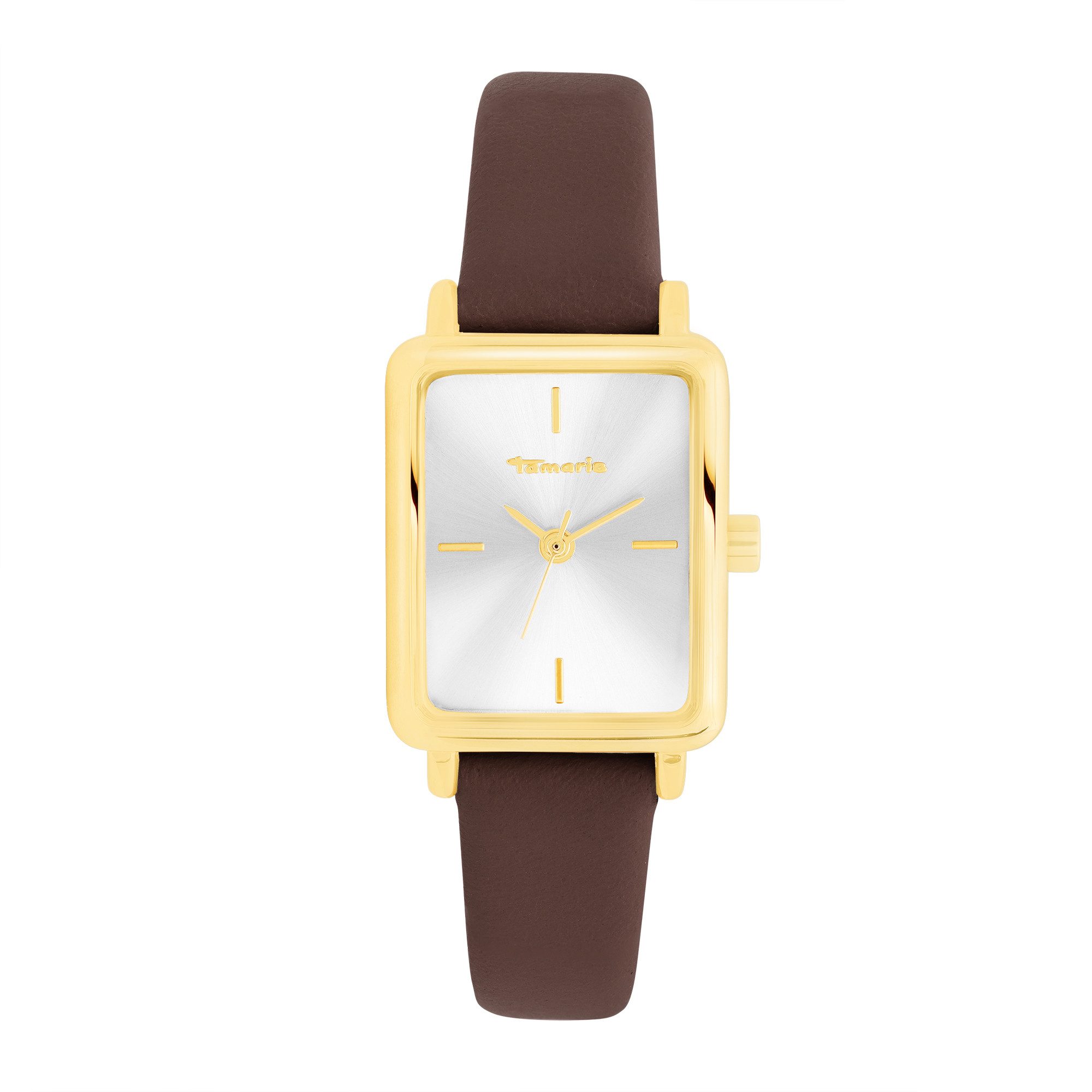 Tamaris Quarzuhr Tiny Leather TT-0234-LQ, Armbanduhr, Damenuhr, Lederarmband, analog
