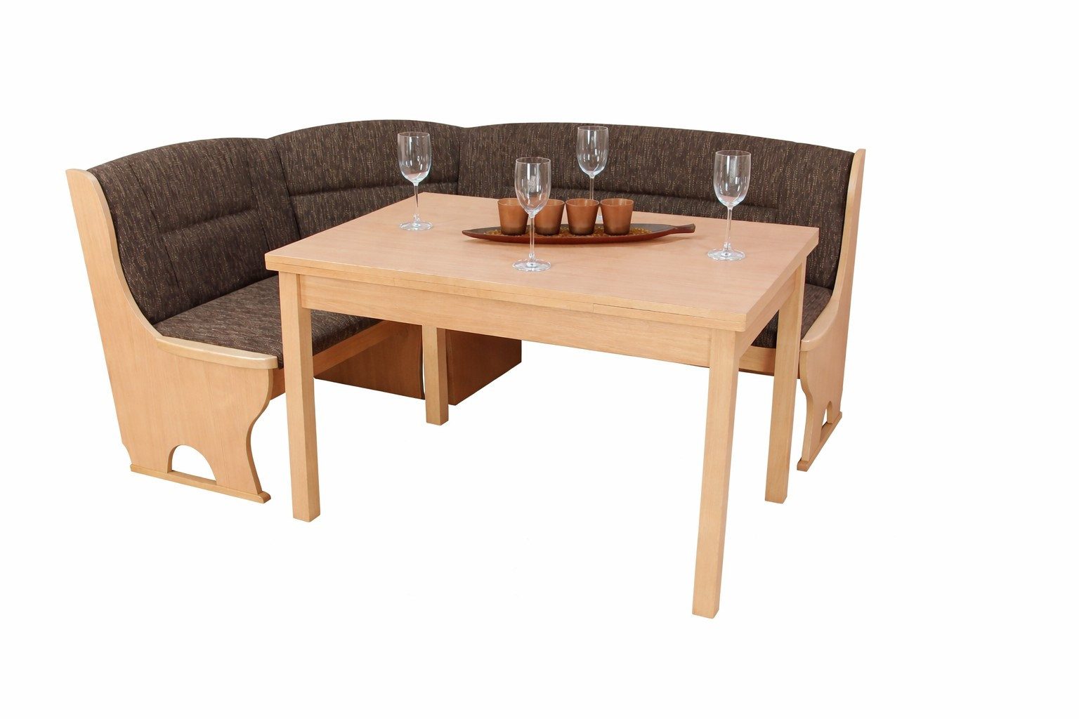 moebel-direkt-online Eckbankgruppe Moderne Eckbankgruppe mit Tisch und Truhen-Eckbank, (Spar-Set)