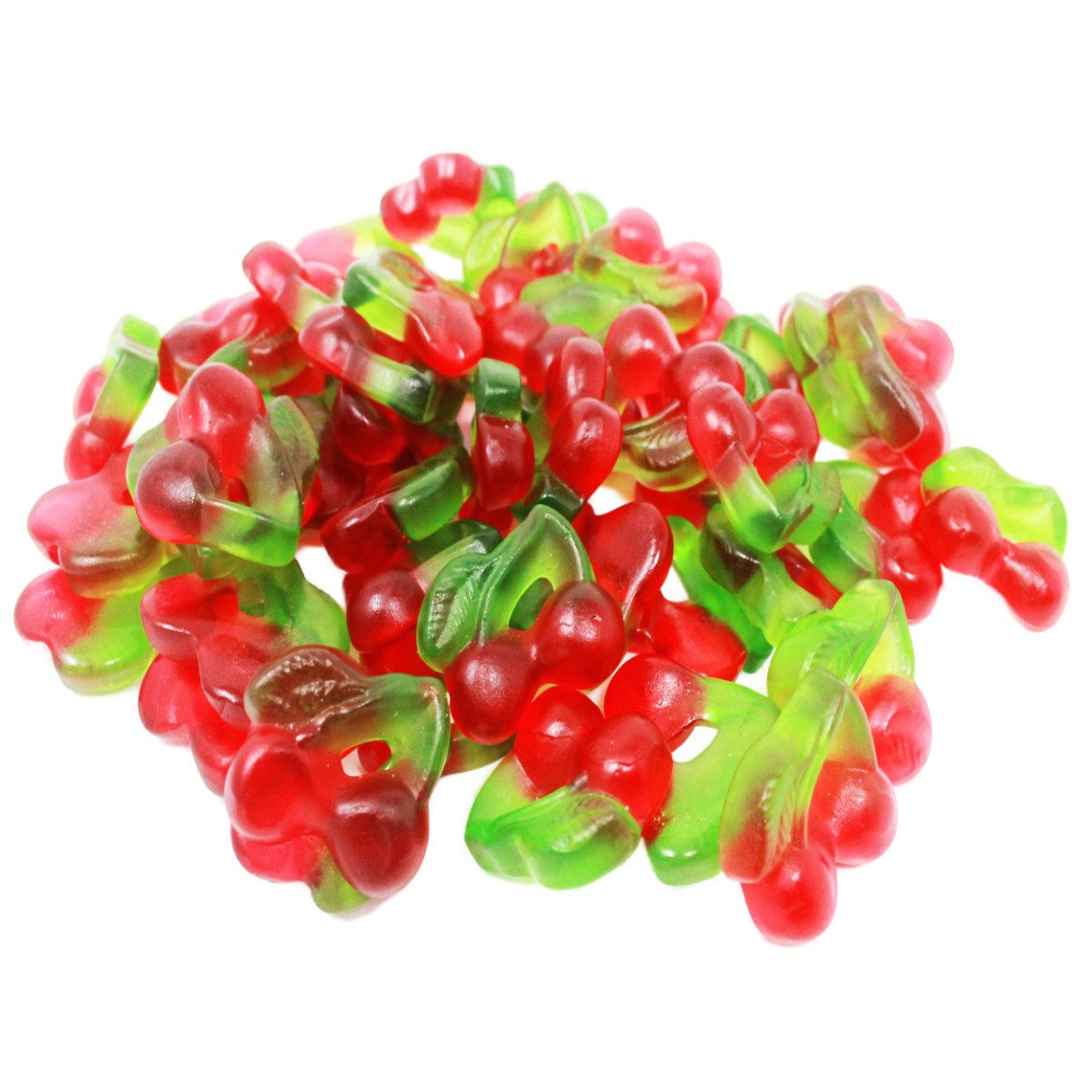 Fruchtgummi Bären & Co. Süßigkeit, Doppelkirschen fruchtiges Fruchtgummi mit Kirsch Geschmack 175g