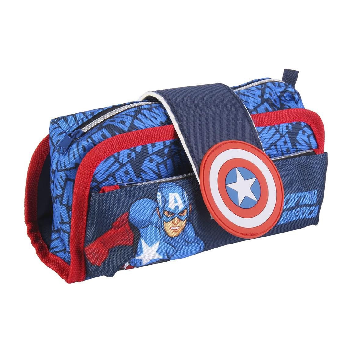 Cerda Federmäppchen Marvel Avengers Federmäppchen mit Klettverschluss, (1-tlg), Federmäppchen mit praktischem Klettverschluss