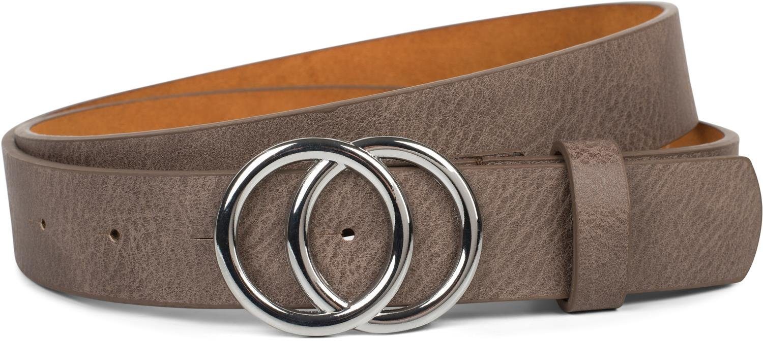 styleBREAKER Synthetikgürtel Gürtel mit Ringschnalle (1-St) günstig online kaufen