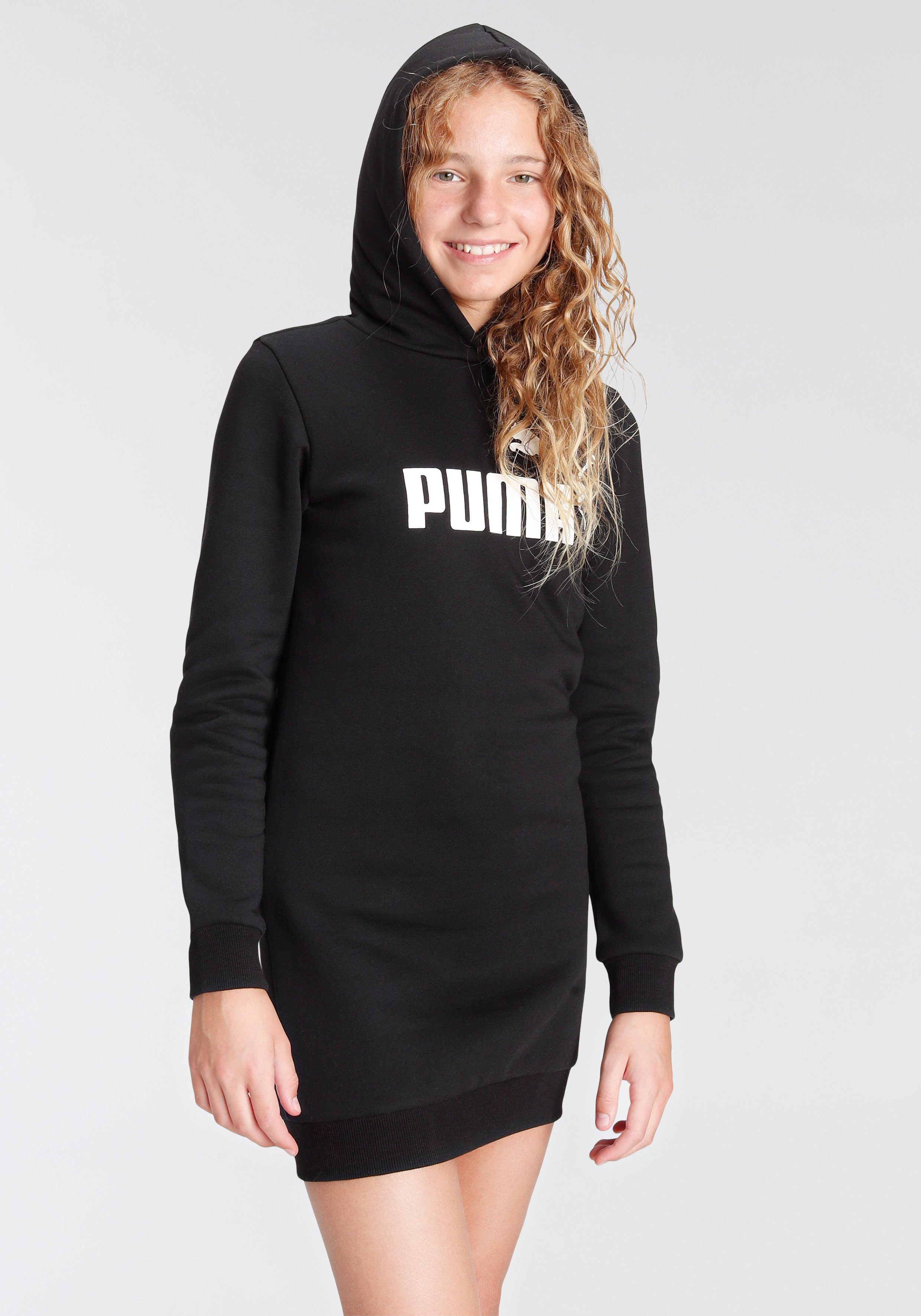 PUMA Sweatkleid »ESS Logo Hooded Dress FL G«