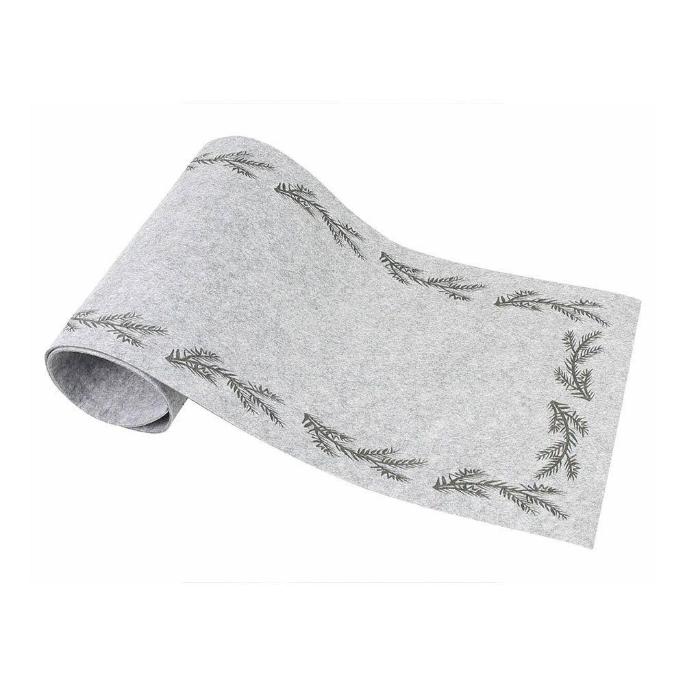 Tischläufer Tischläufer Filz Tannenzweige Mitteldecke Band Tisch 40x140cm