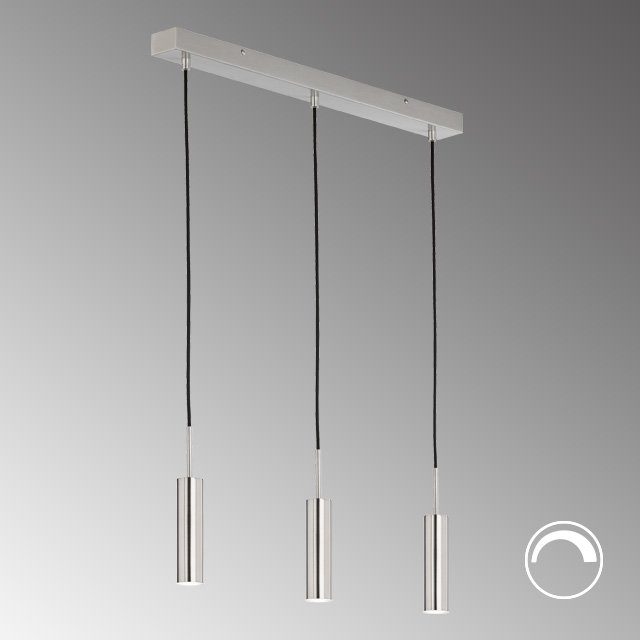 SCHÖNER WOHNEN-Kollektion LED Pendelleuchte Dimmfunktion, dimmbar integriert, Wandschalter in Warmweiß, 3 Stina, LED über fest Stufen