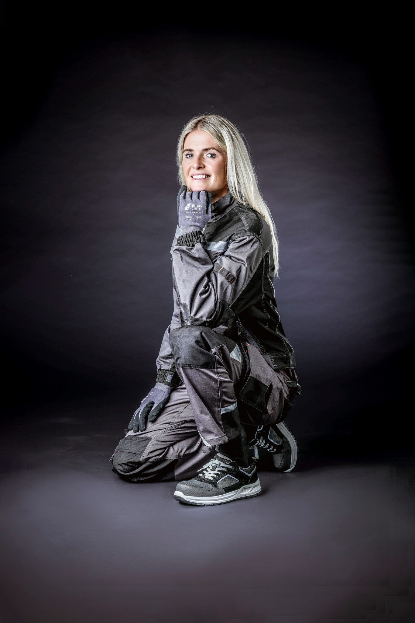 Nitras Strickhandschuhe 8800 Flexible Fit Montagehandschuhe Stretch-Strick (Packung, 12-St., VPE= 12 Paar, Gr 6-12) Hervorragende Fingerfertigkeit,Sehr rutschfest