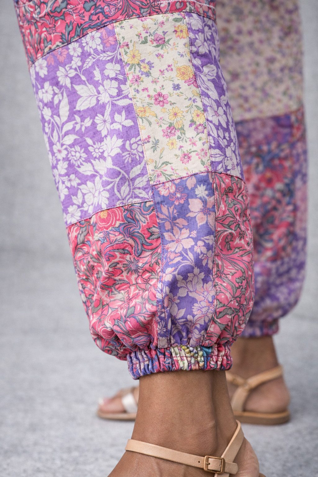 YC Fashion & Style Strandhose Boho Patchwork Hose „Sienna“ – Sommerhose Unikat One Size 34-46 mit elastischem Bund