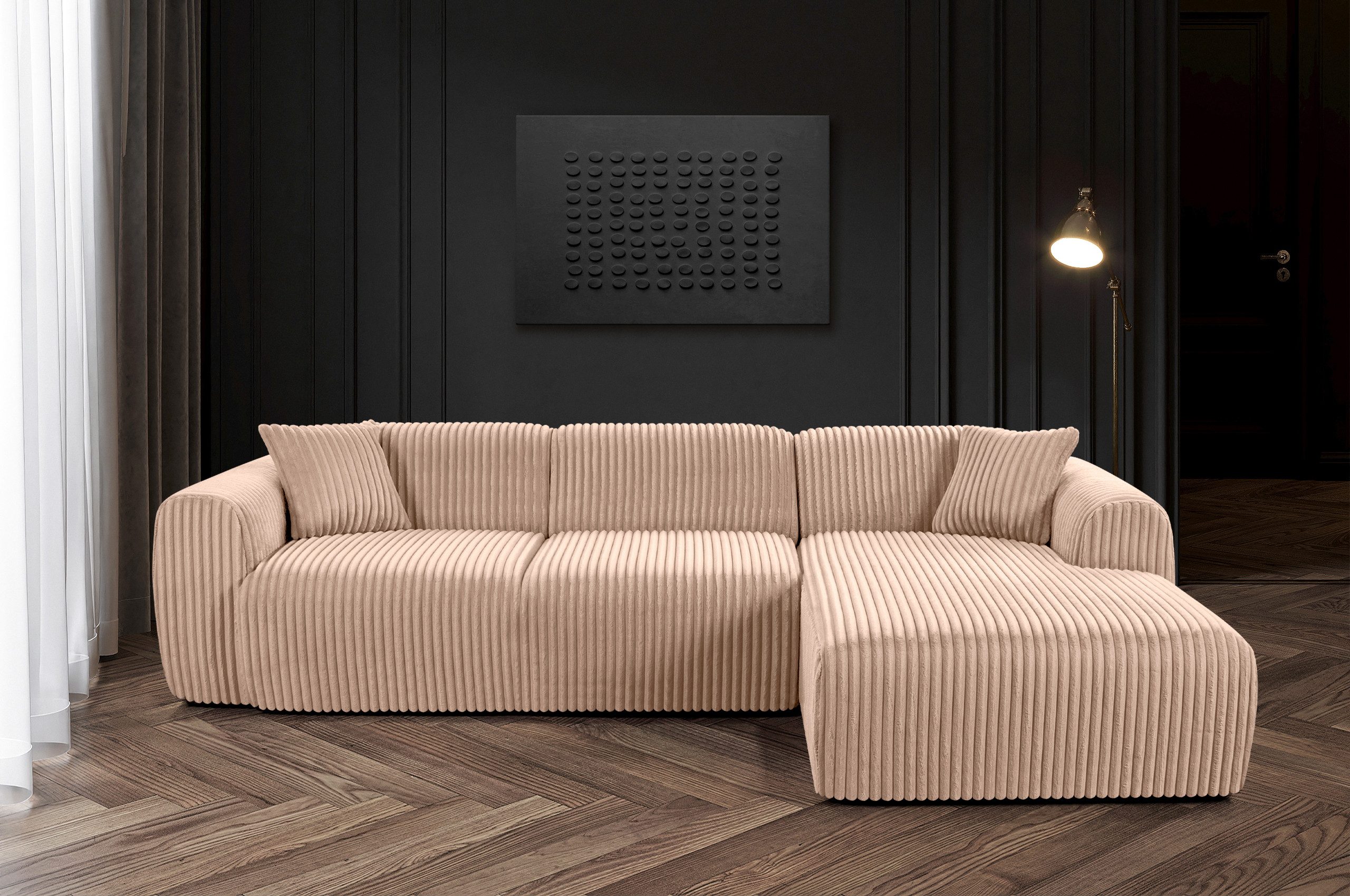 Ecksofa Tamara links oder rechts 270x165x88 cm Sofa Couch
