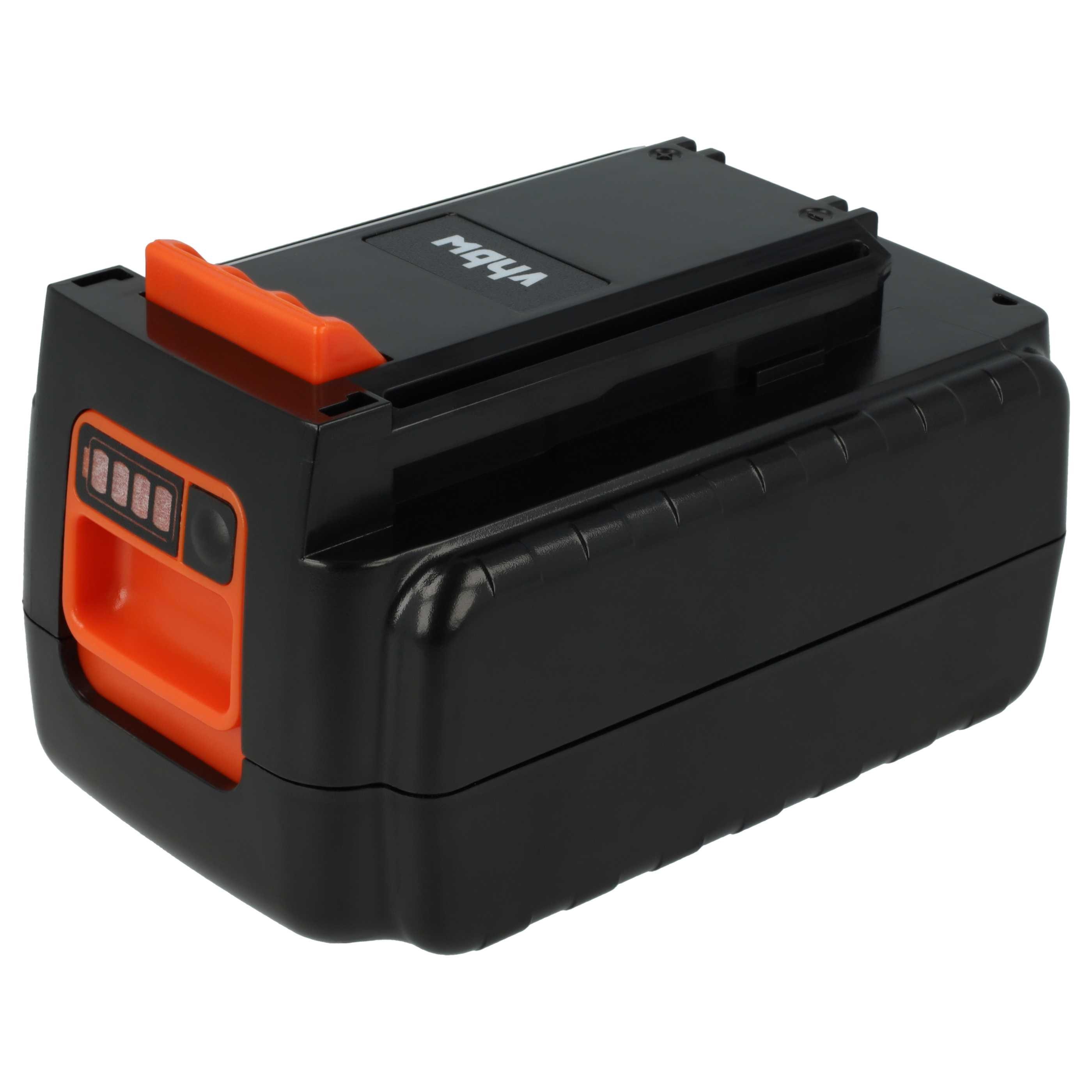 vhbw Akku passend für Black & Decker 40V MAX Cordless Sweeper, 40V MAX Akku Akku Li-Ion 2000 mAh (36 V), Leistungsfähiger Austausch-Akku für Werkzeug Powertools wie