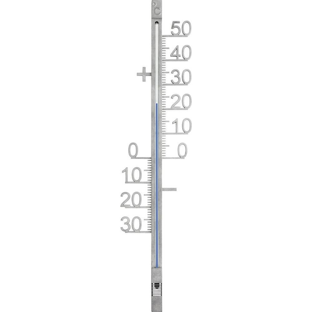 TFA Dostmann Raumthermometer Außenthermometer aus Metall 12.5011