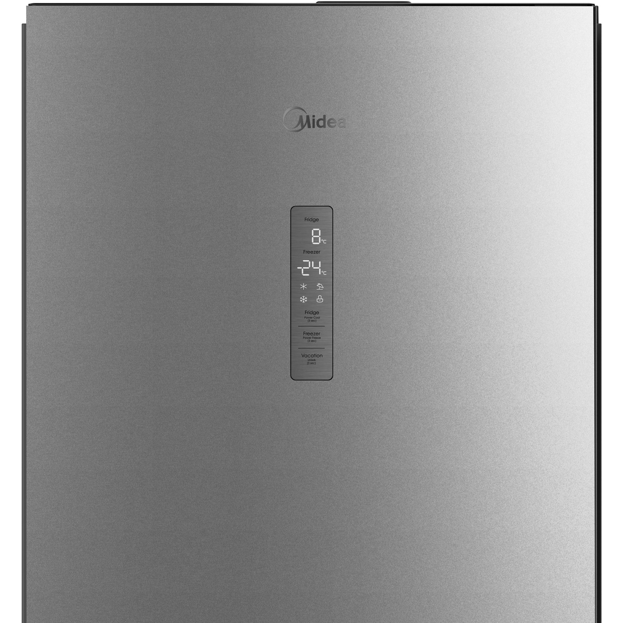 Midea Kühl-/Gefrierkombination MDRB521MIC02, 201 cm hoch, 59,5 cm breit, Auto Close (Schließdämpfung)