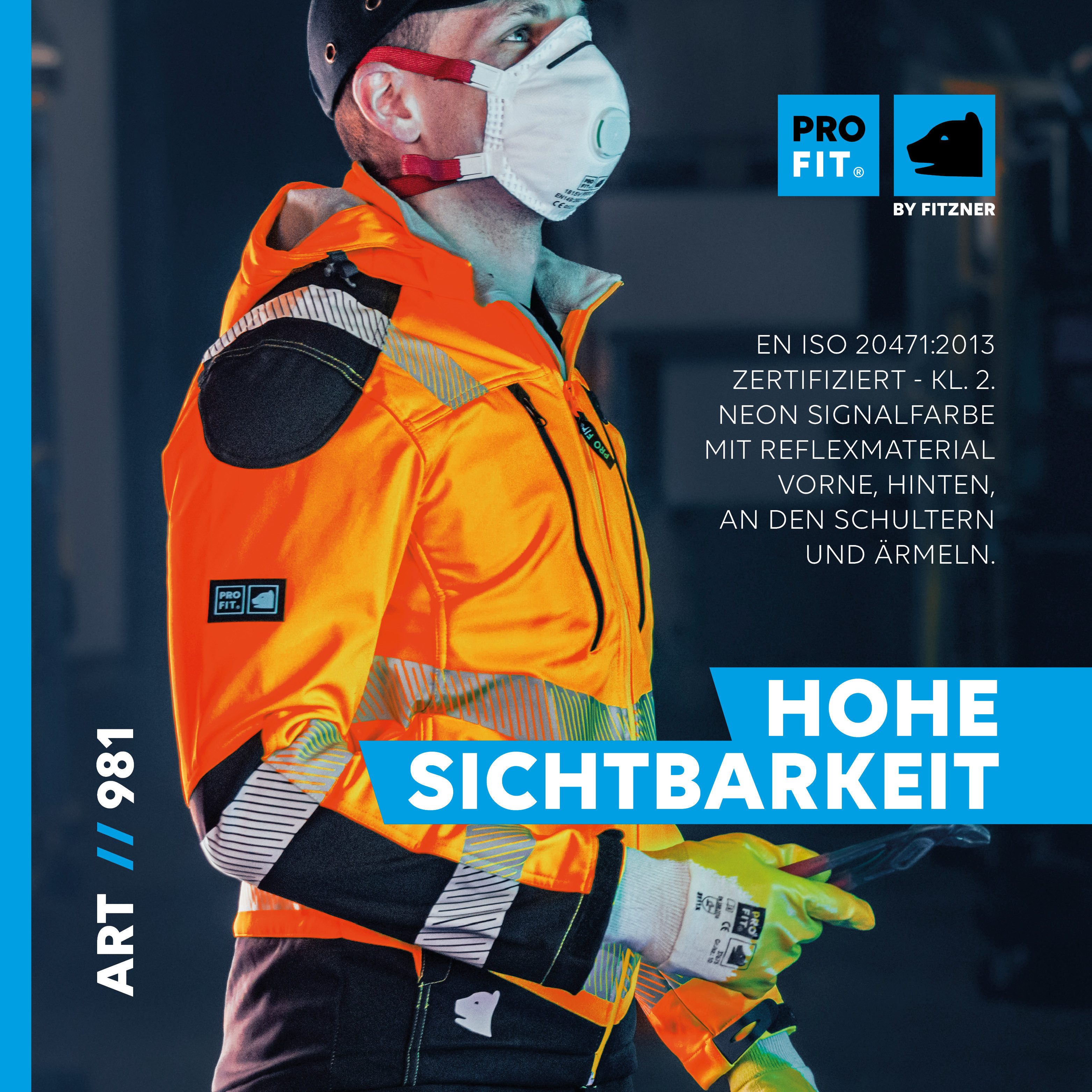 PRO FIT by Fitzner Arbeitsjacke Warnschutz günstig online kaufen