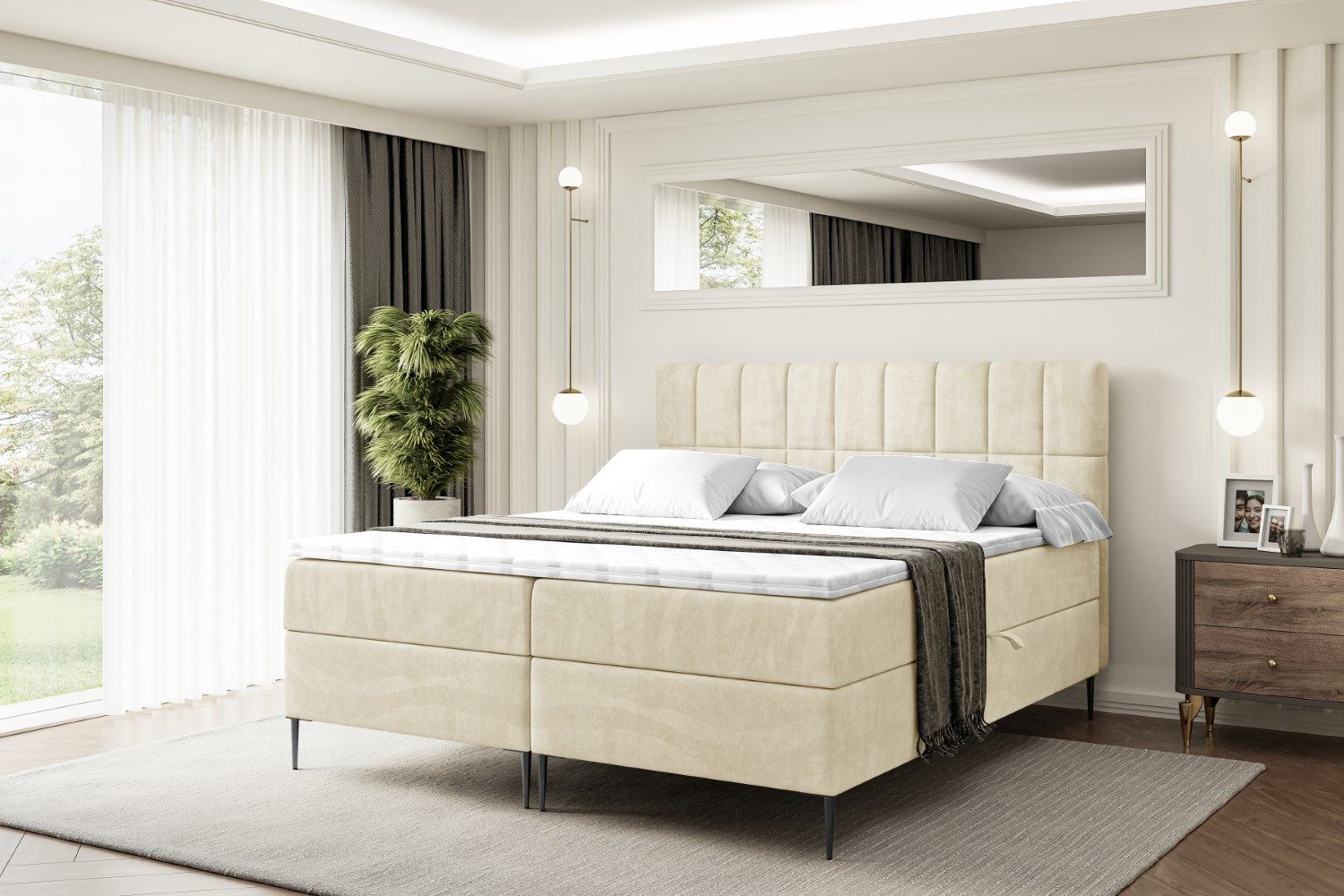 ALTDECOR Boxbett MIAMI-F (Multipocket-Matratze H4, H3 günstig online kaufen