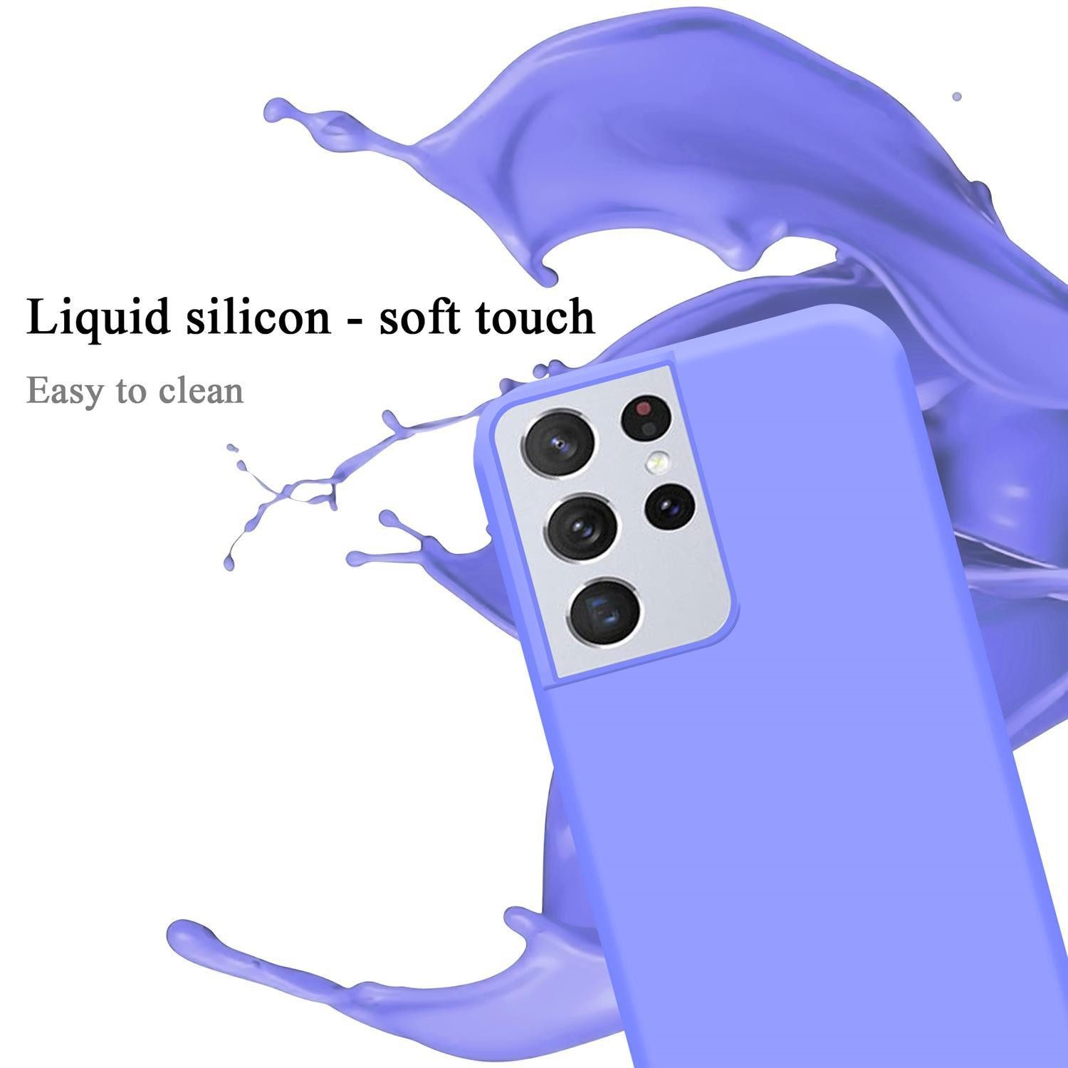 Cadorabo Handyhülle für Samsung Galaxy S21 ULTRA Hülle Samsung Galaxy S21 ULTRA, Flexible Hülle TPU Silikon Schutzhülle Back Cover Case