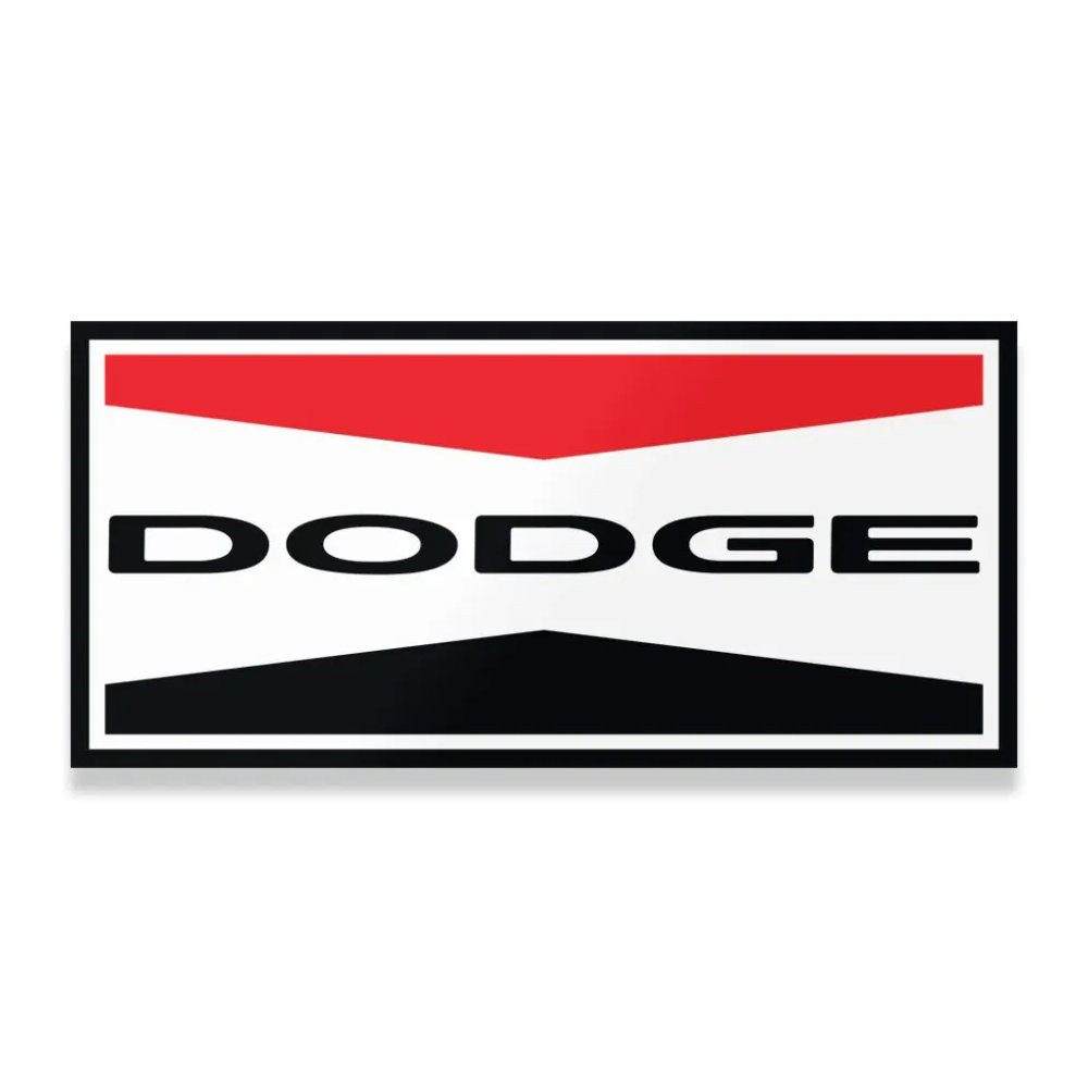 Dodge Aufkleber Retro Logo Sticker