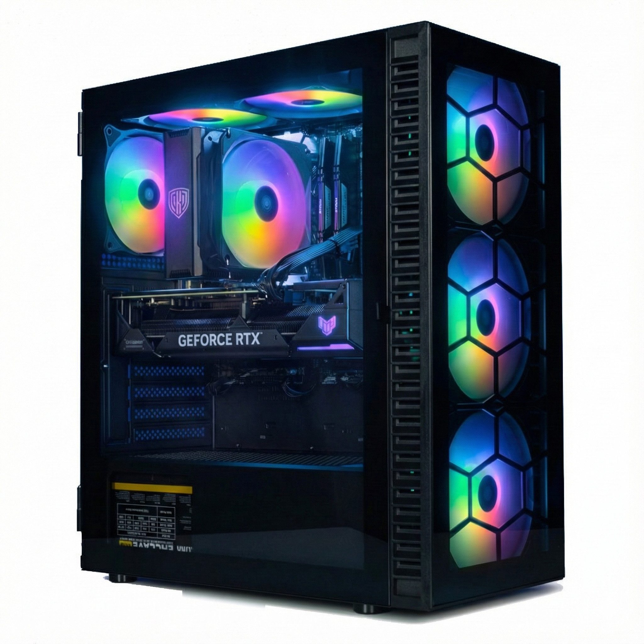 Meinpc AMD Ryzen 7 mit RTX 5060 Gaming-PC (AMD Ryzen 7 5700X, RTX 5060, 32 GB RAM, 1000 GB SSD, RGB Kühler, Windows 11 Pro, Gaming, Gamer)