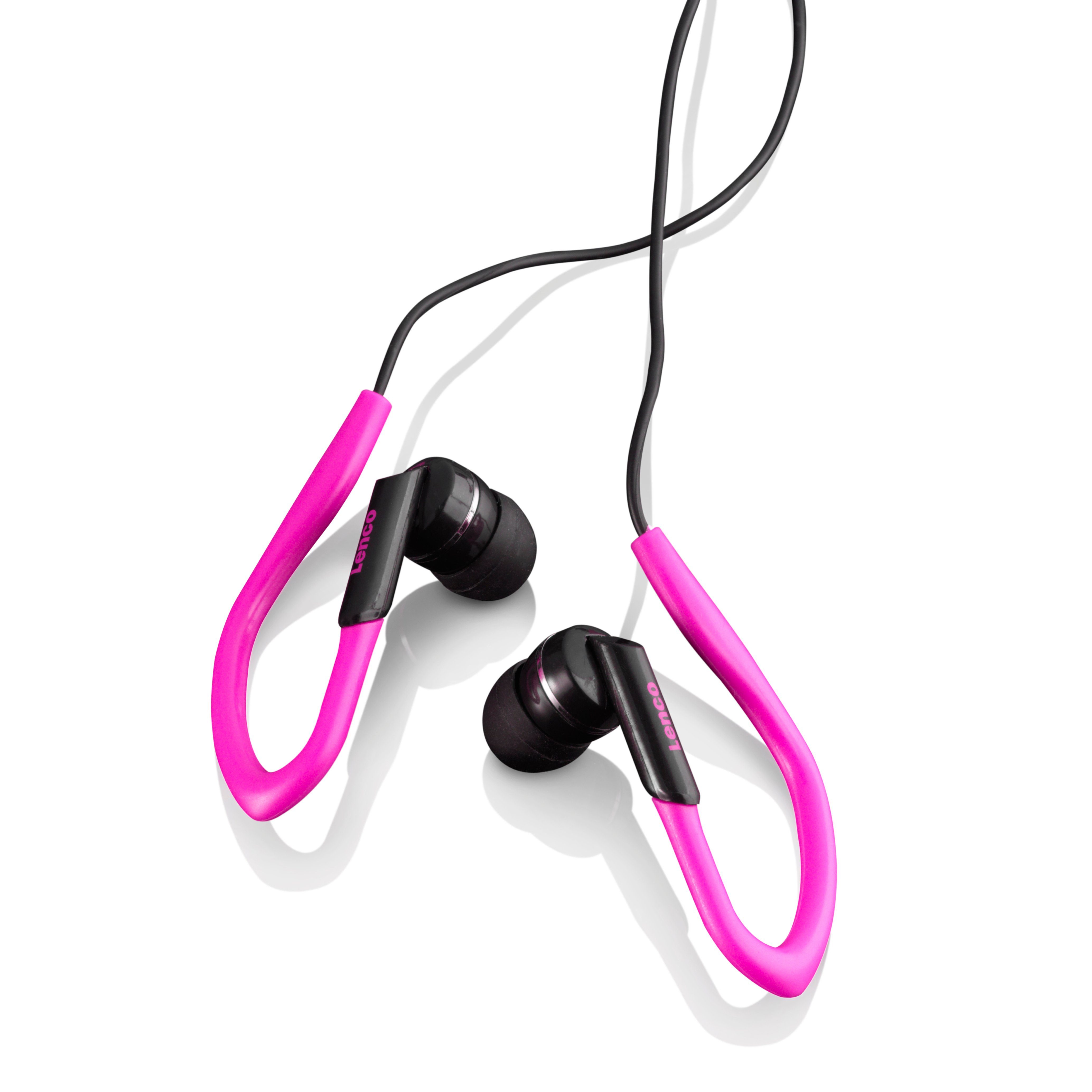 Pink Schwarz-Pink PODO-152 Lenco MP3-Player