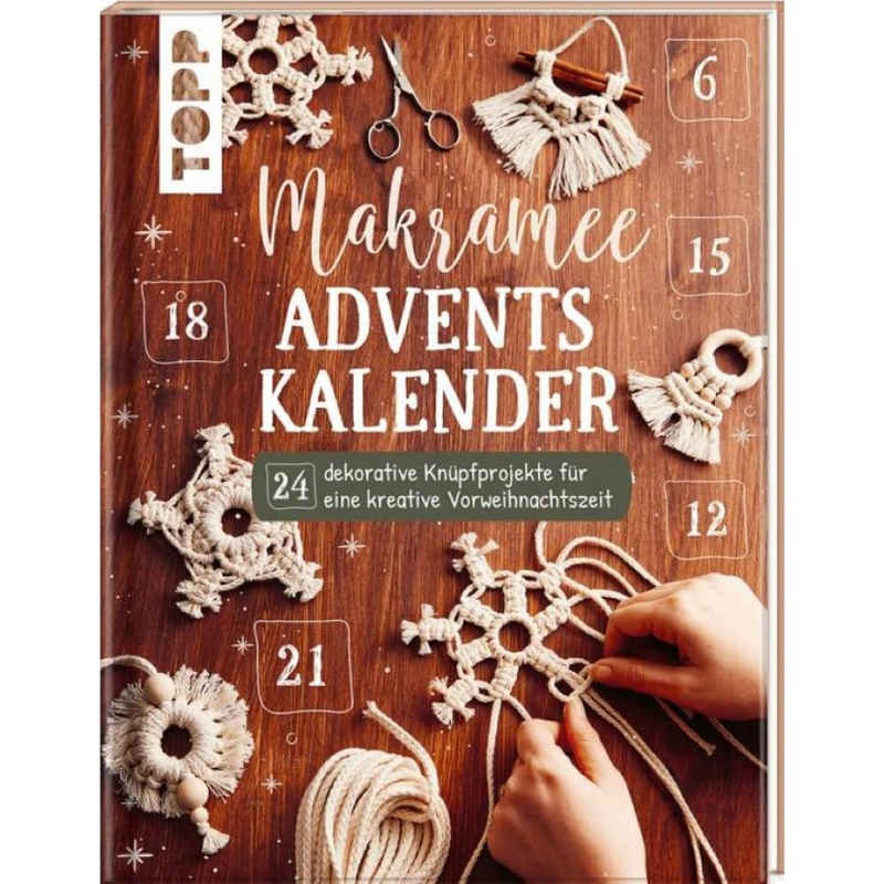 Topp Bücher-Adventskalender Buch Makramee Adventskalender 24 dekorative Knüpfprojekte (24-tlg)