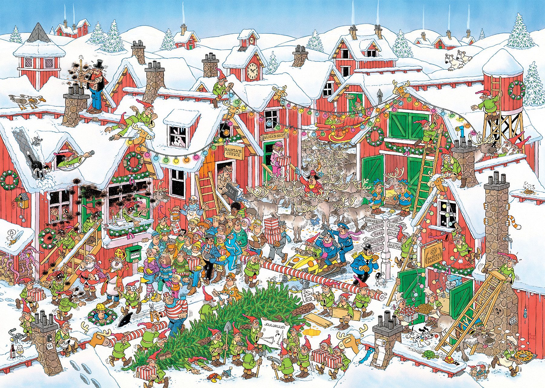 Jan van Haasteren Puzzle Jan van Haasteren, Das Dorf des Weihnachtsmanns, 1 günstig online kaufen