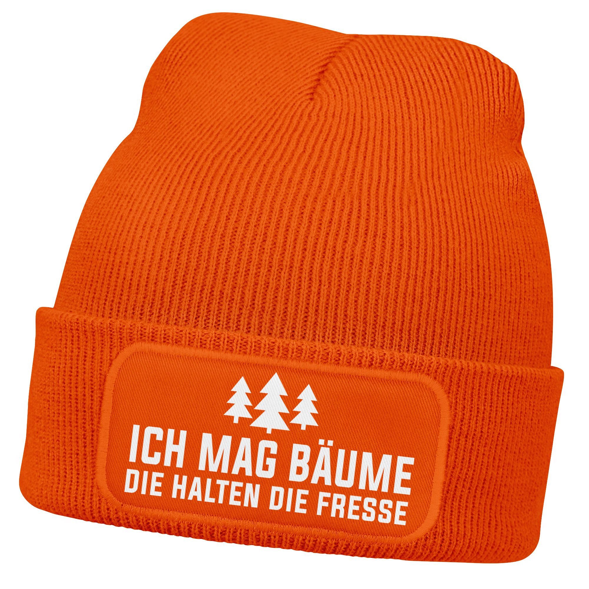 MoonWorks Strickmütze Herren Beanie mit Patch Strickmütze mit Spruch Ich ma günstig online kaufen