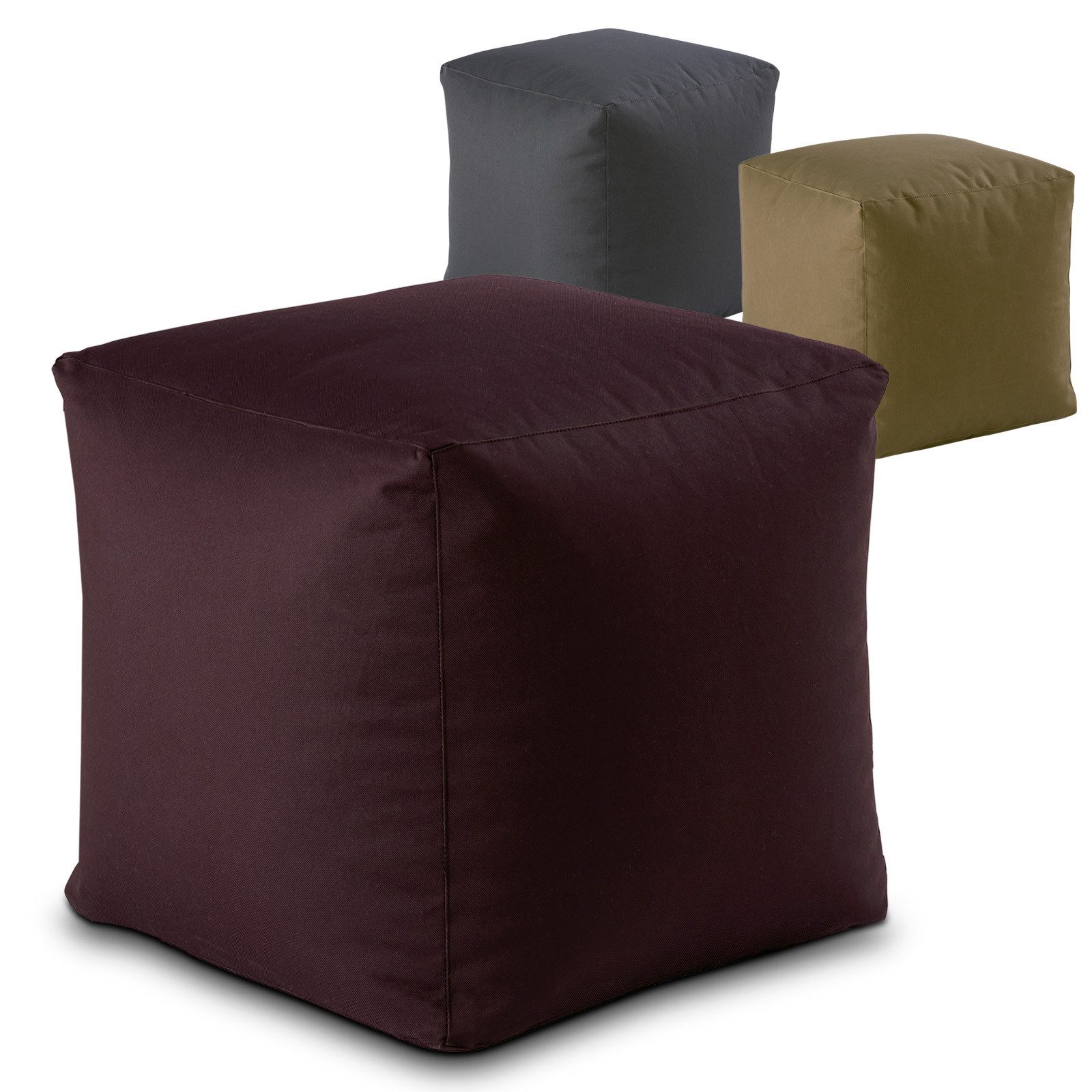 Amagohome Sitzhocker Sitzhocker Outdoorf Sitzwürfel 45x45x45cm günstig online kaufen
