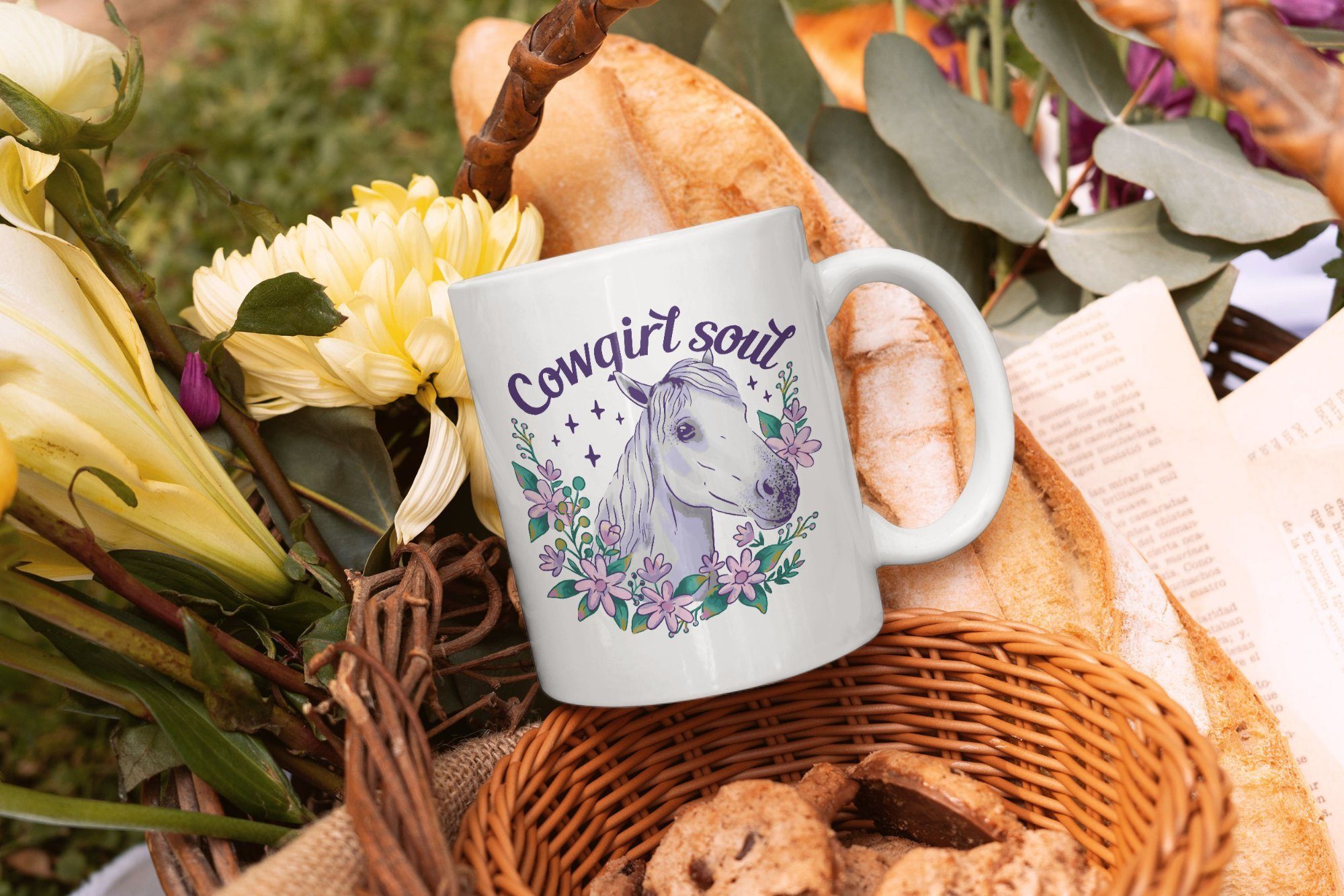 Tasse Pferd Soul Kaffeetasse ml 330 Keramik, Kakaotasse WS-Trend für Teetasse Mädchen, Cowgirl