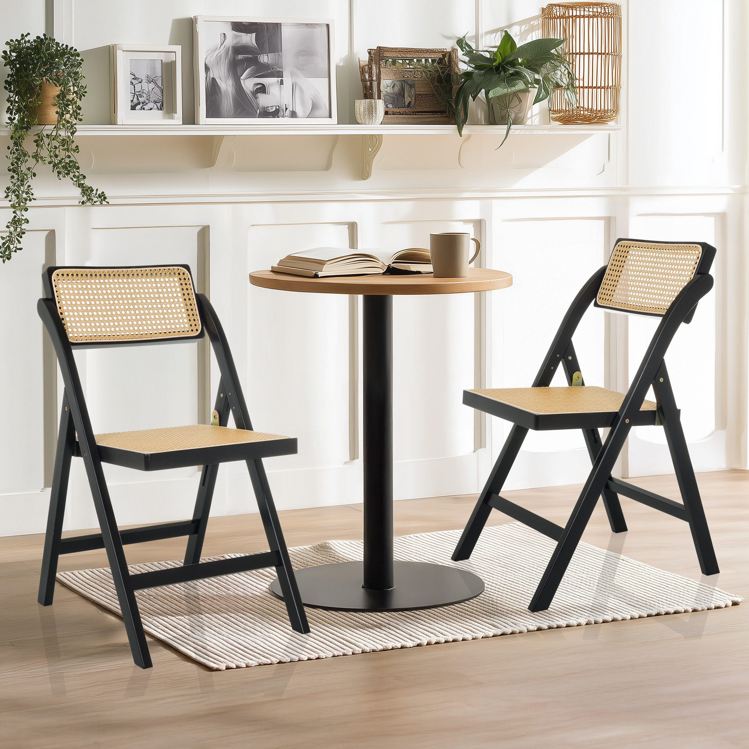 hjh LIVING Klappstuhl Klappstuhl TUDELA BAMBOO Bambus, Rattan, Stuhl klappb günstig online kaufen