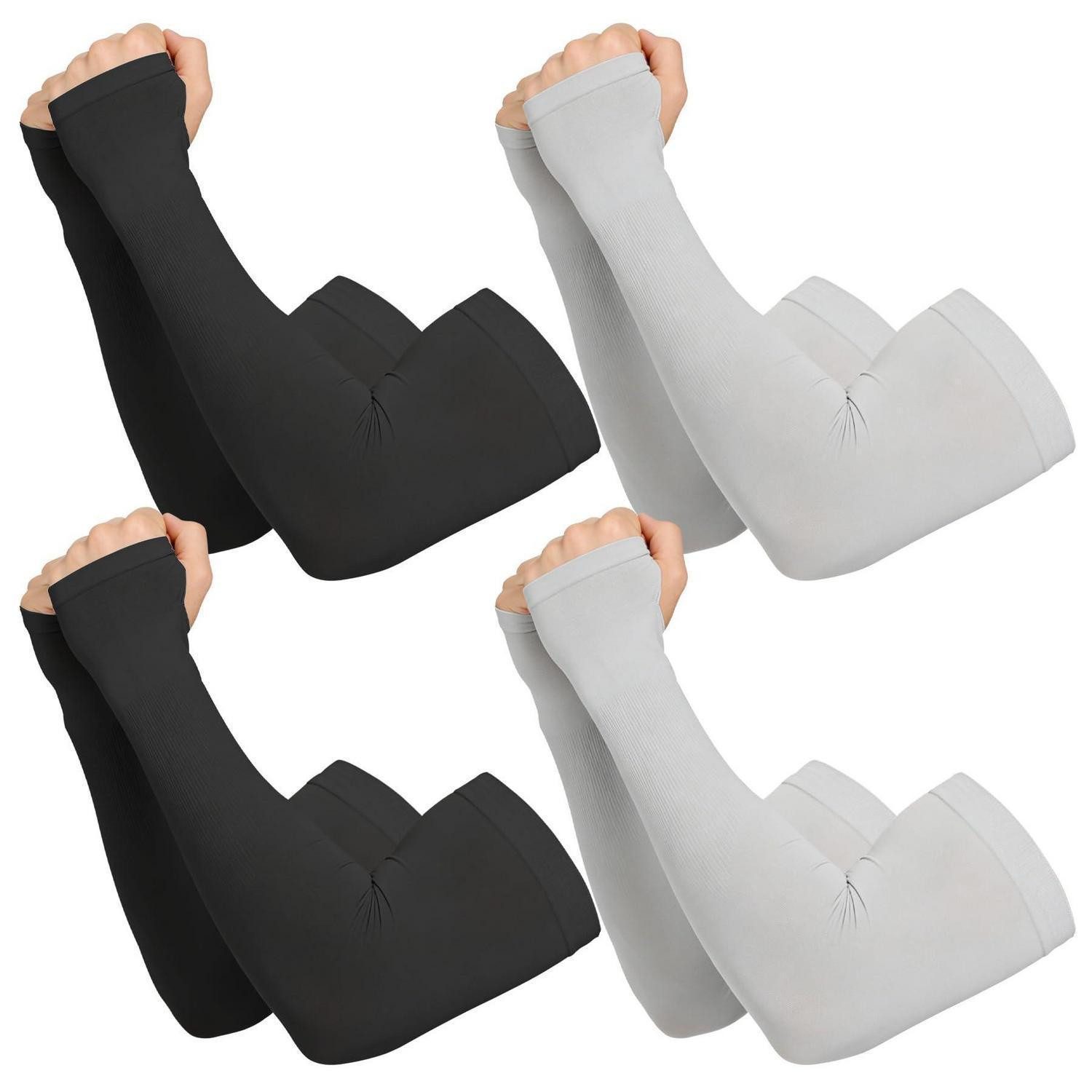 LuxusKollektion Armstulpen Armstulpen Set 4er-Pack Uni Farbe