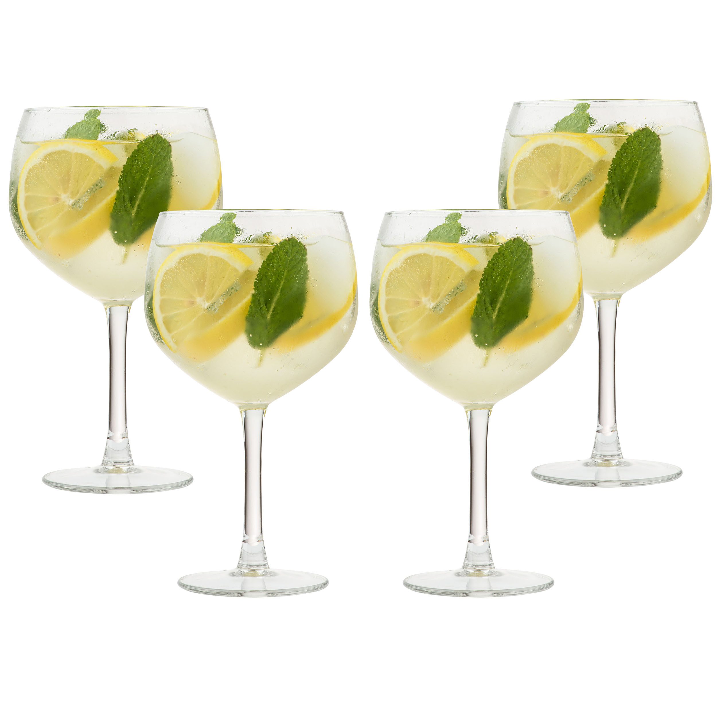 Annastore Aperitifglas 4-tlg. Set bauchige Gin Gläser - Ballon Gläser für Gin Cocktailgläser, 4-tlg., Spülmaschinenfest
