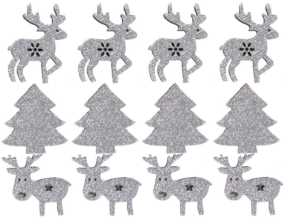 RIFFELMACHER & WEINBERGER Christbaumschmuck Riffelmacher Filz Streudeko mit Glitter ca. 4cm 70
